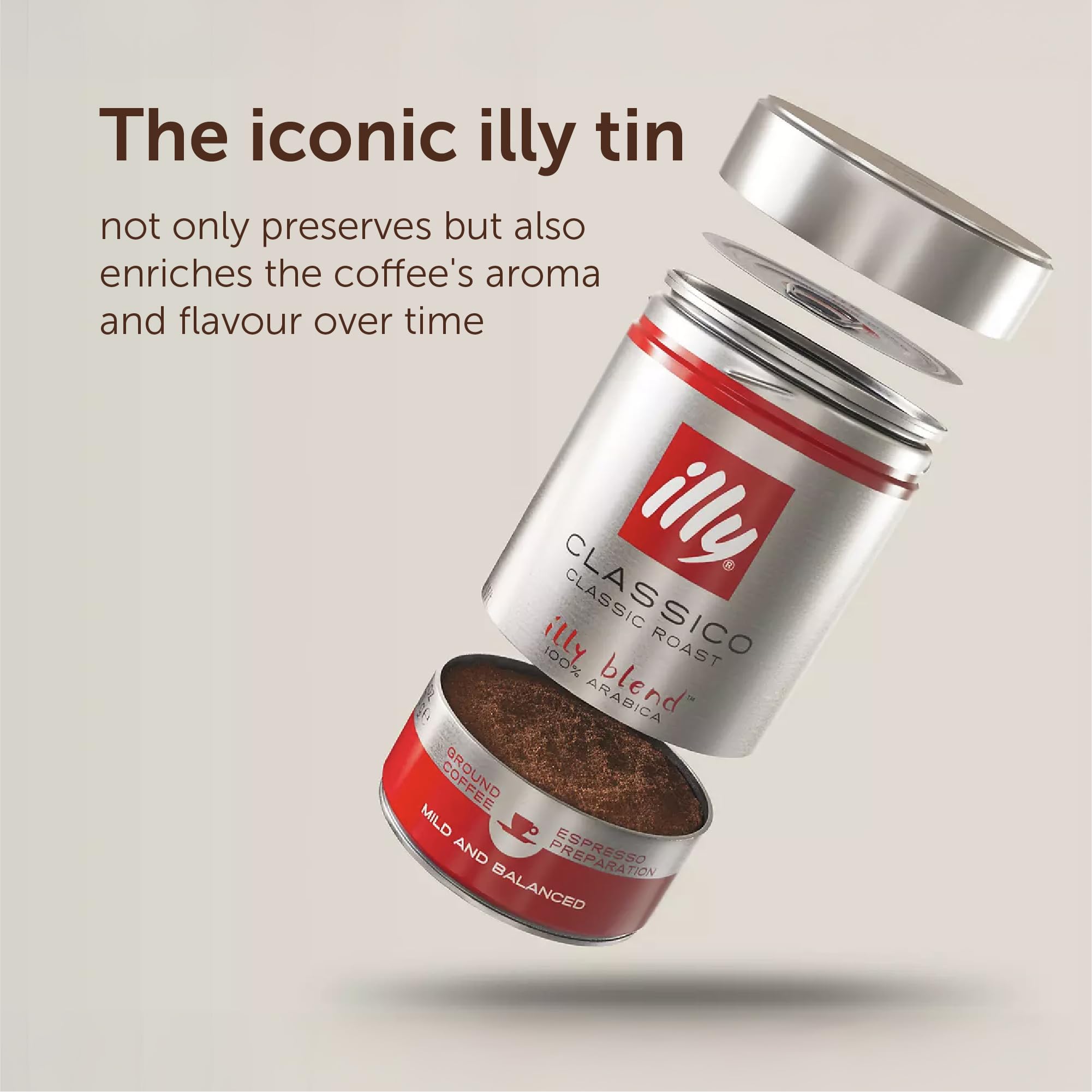 illy - Ethiopia Ground Coffee - Medium Roast - 100% Arabica - Single Origin - 125g Tin 6