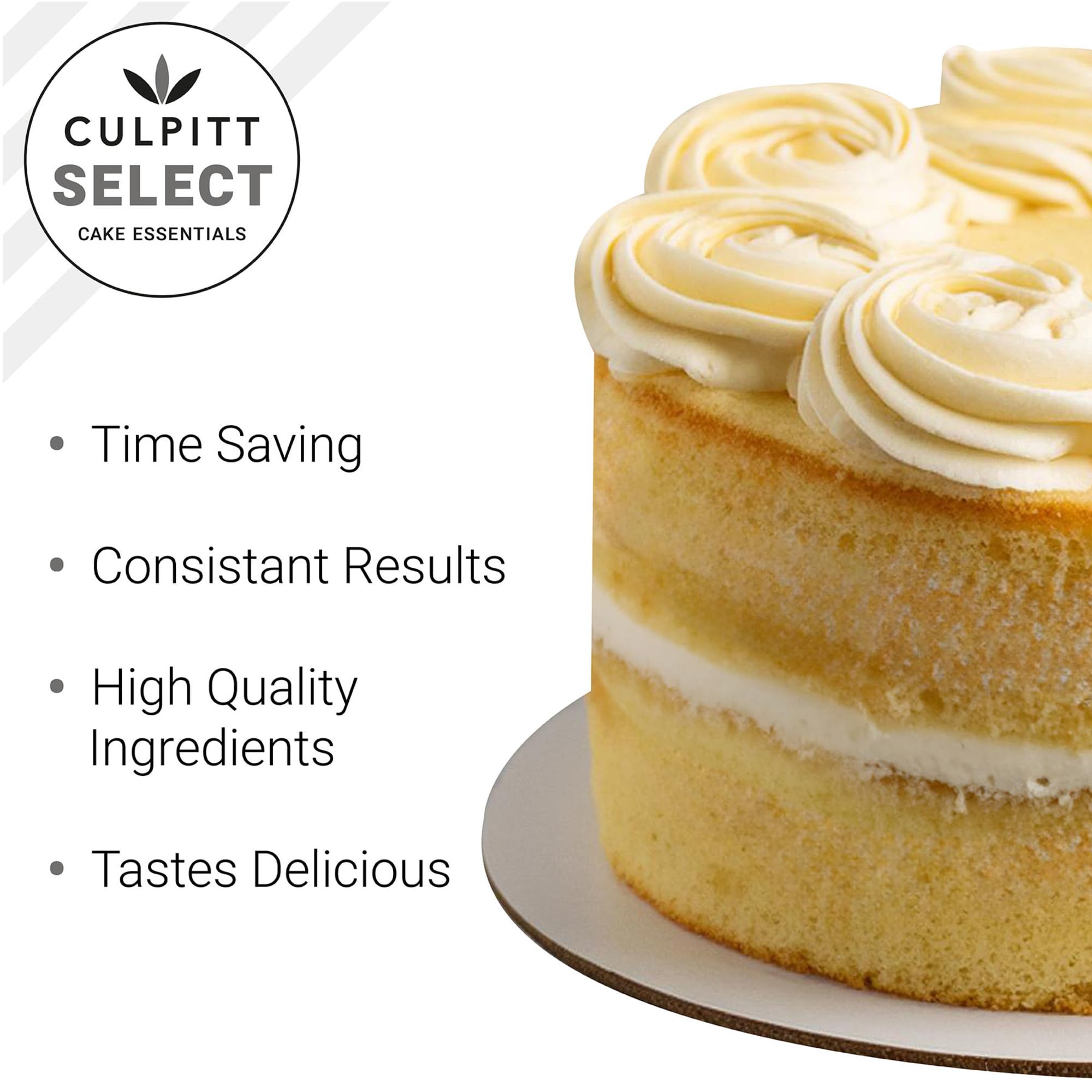 Culpitt Select Vanilla Madeira Cake Mix - 1kg | Makes 2 x 8" Cakes | Just Add Water 2