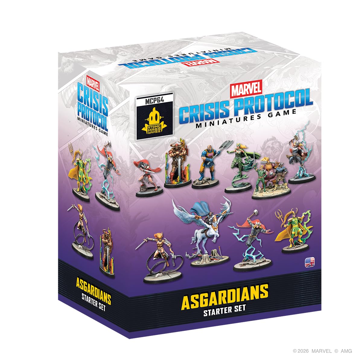 Asmodee Marvel: Crisis Protocol - Asgardians Starter Set | Ages 14+ | 2 Players | 90 Minutes Playing Time
