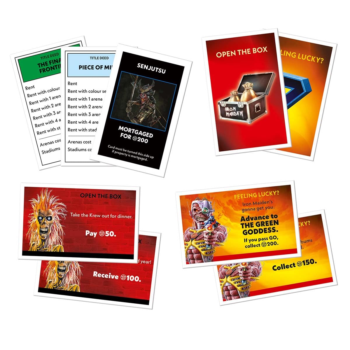 Winning Moves Iron Maiden Monopoly Board Game - Strategy, 2-6 Players, Ages 18+, 60+ Min Play Time 4