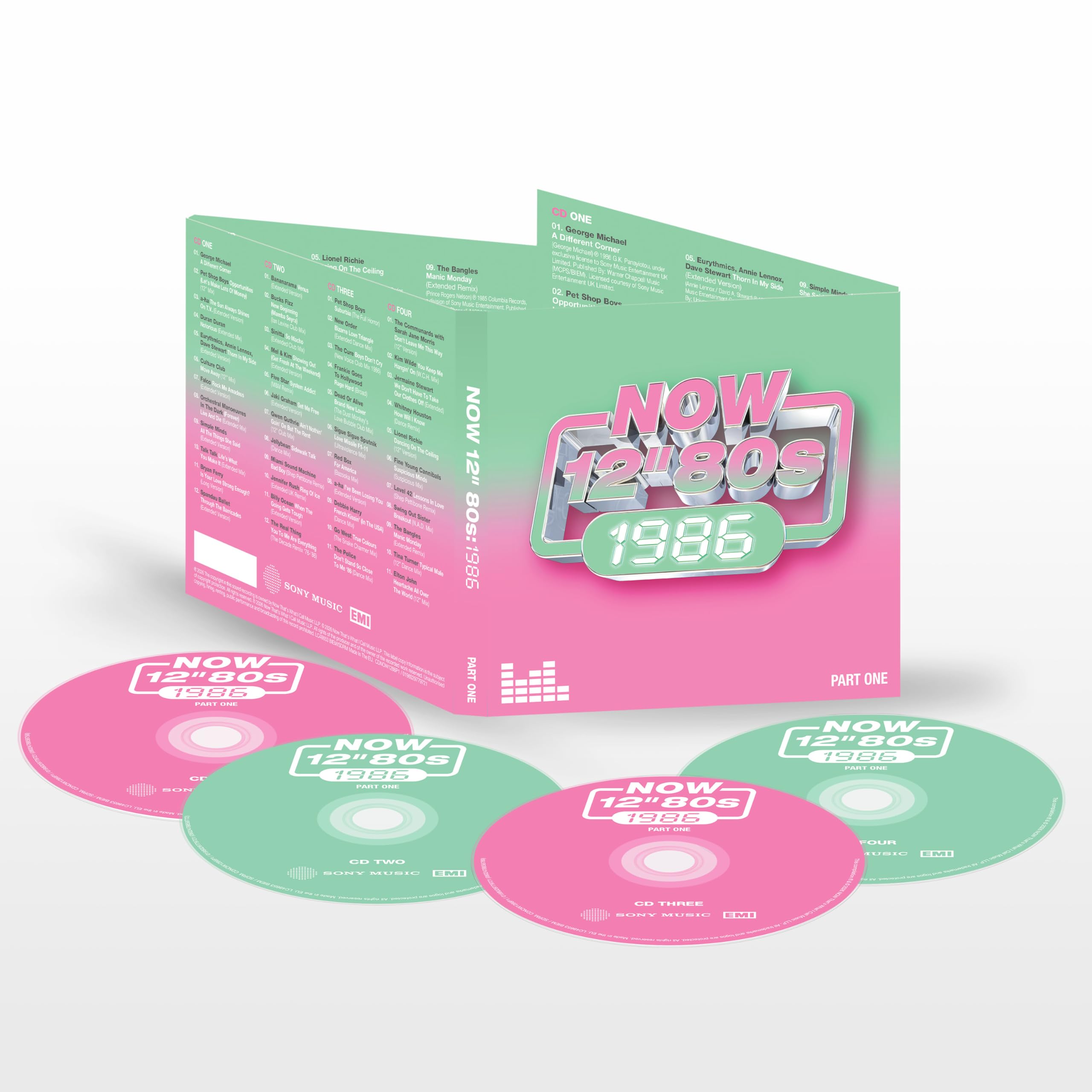 Various Artists - NOW 12” 80s: 1986 – Part One [4CD Box set]