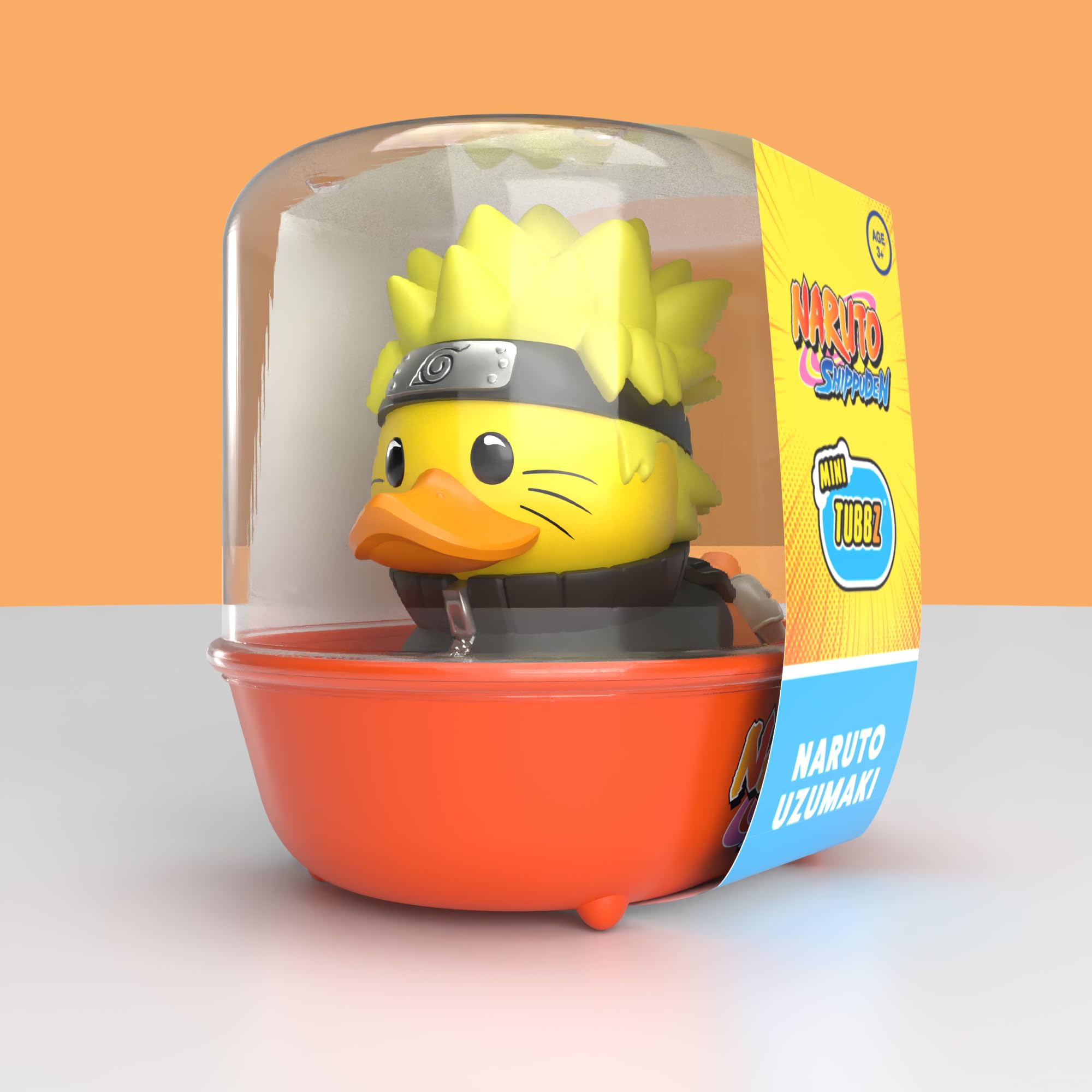 TUBBZ Mini: Naruto Uzumaki Cosplaying Rubber Duck Vinyl Figure (Model NS5366)