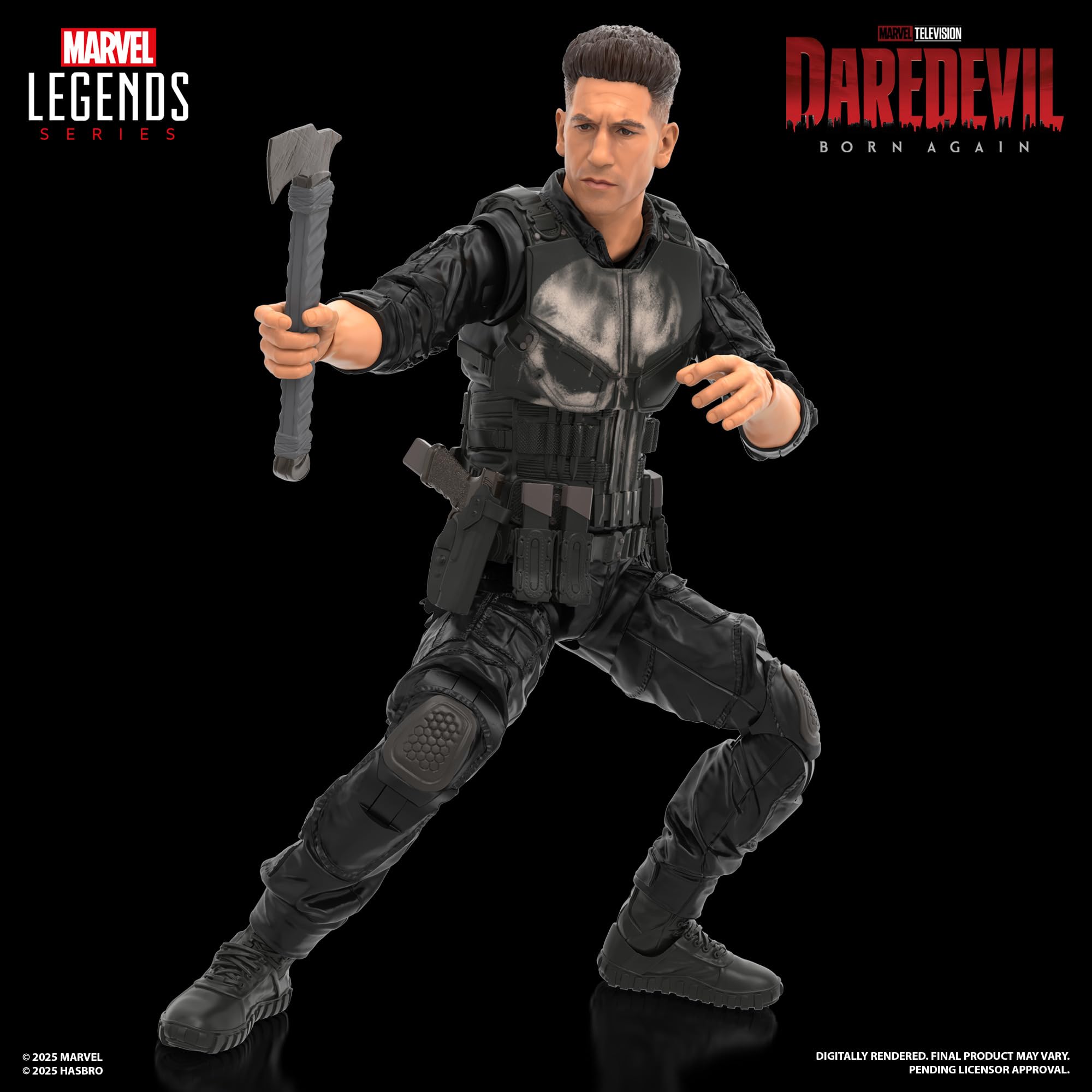 Marvel Legends Series Punisher Action Figure - Daredevil: Born Again | 6 Inch