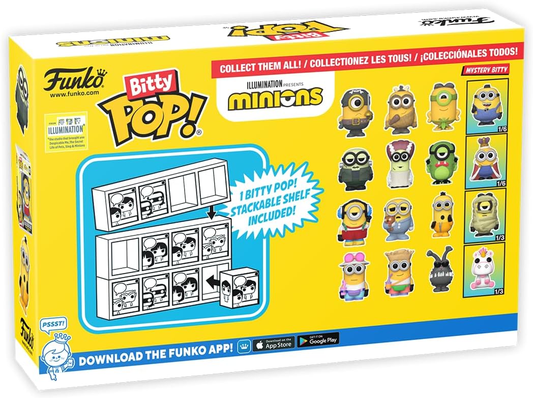 Funko Minions Bitty POP! Mystery Mini Figure 4-Pack (73036)