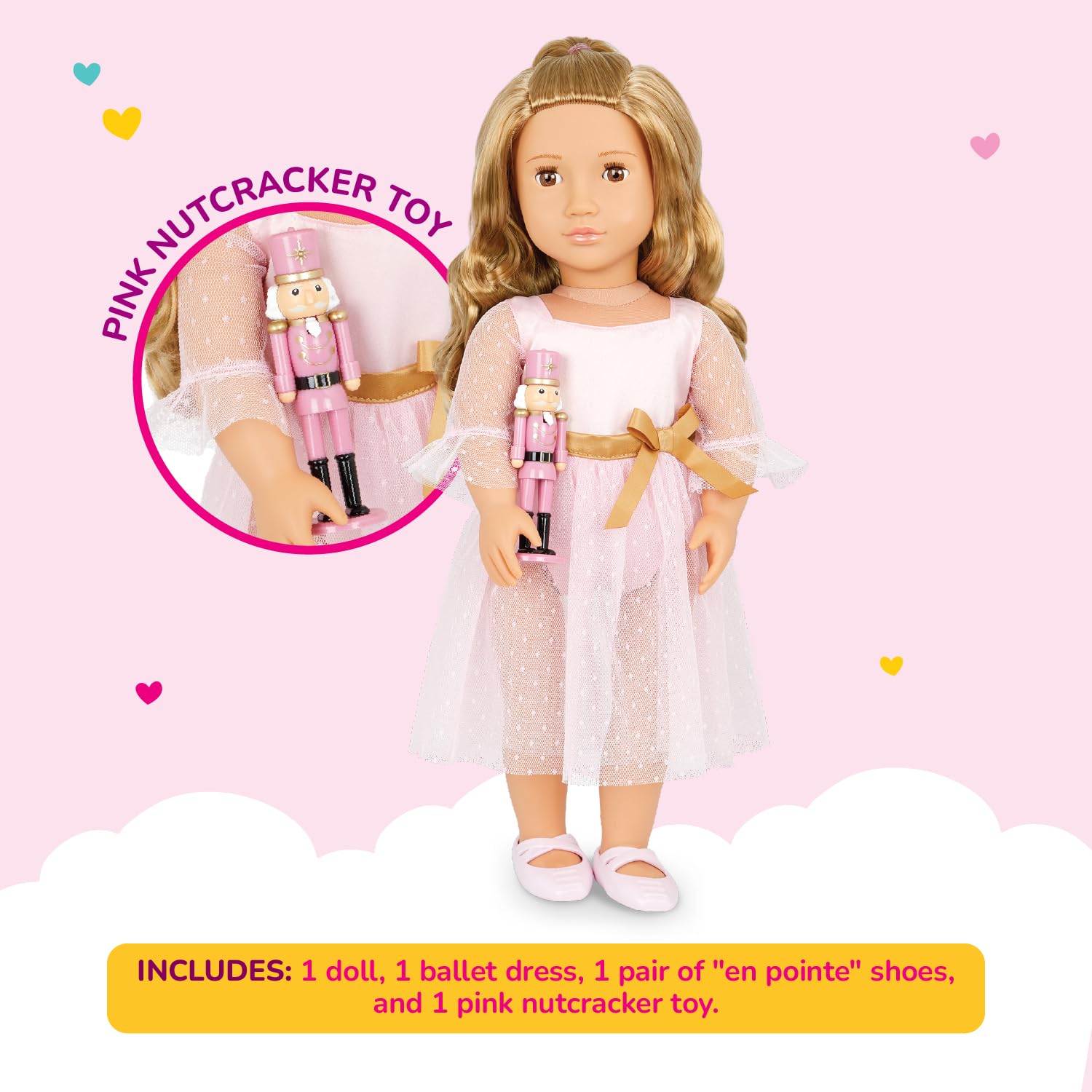 Our Generation Natasha 18-Inch Ballerina Doll with Nutcracker Accessory 4