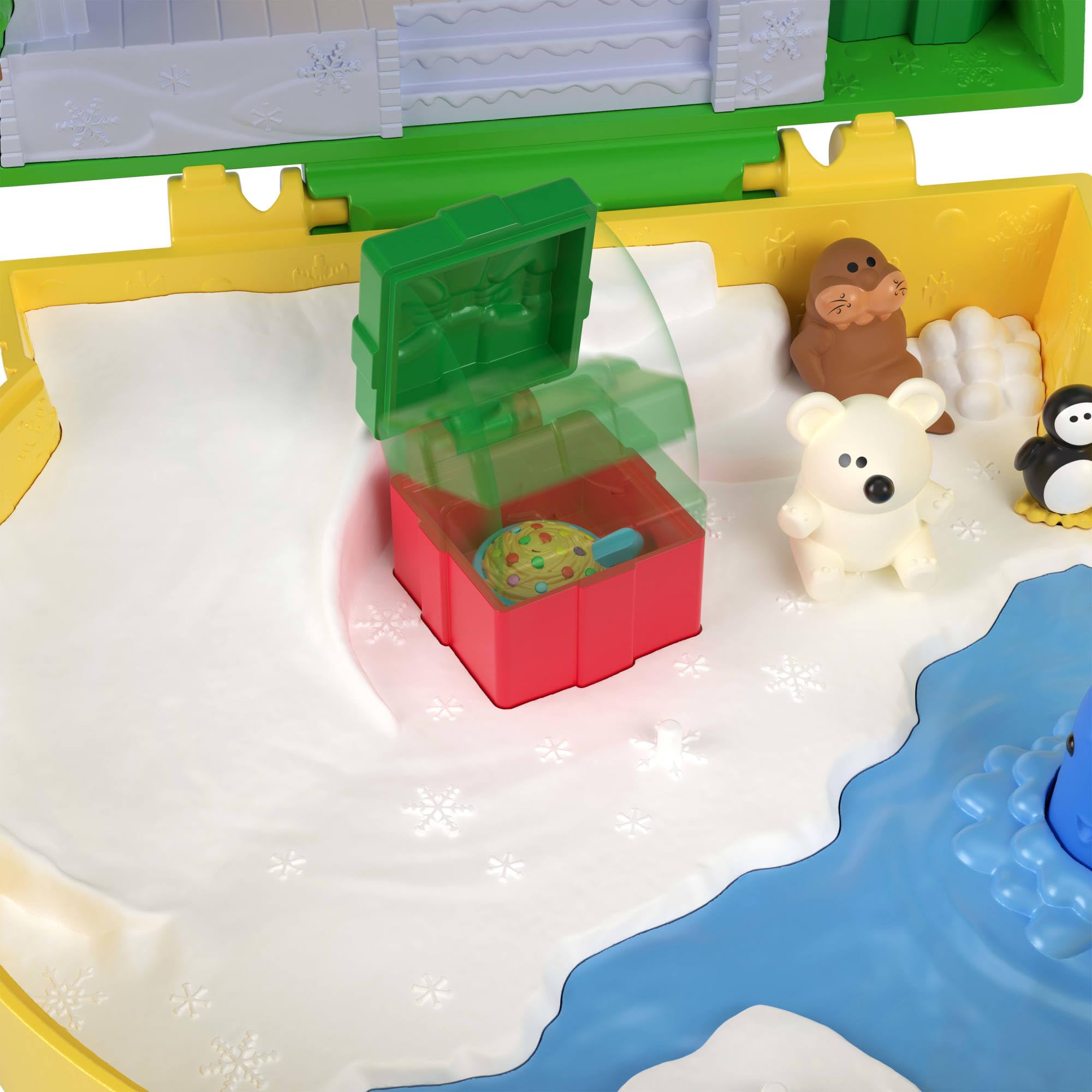 Polly Pocket x Elf Collaboration Compact Playset with Micro Buddy & Santa Dolls 4