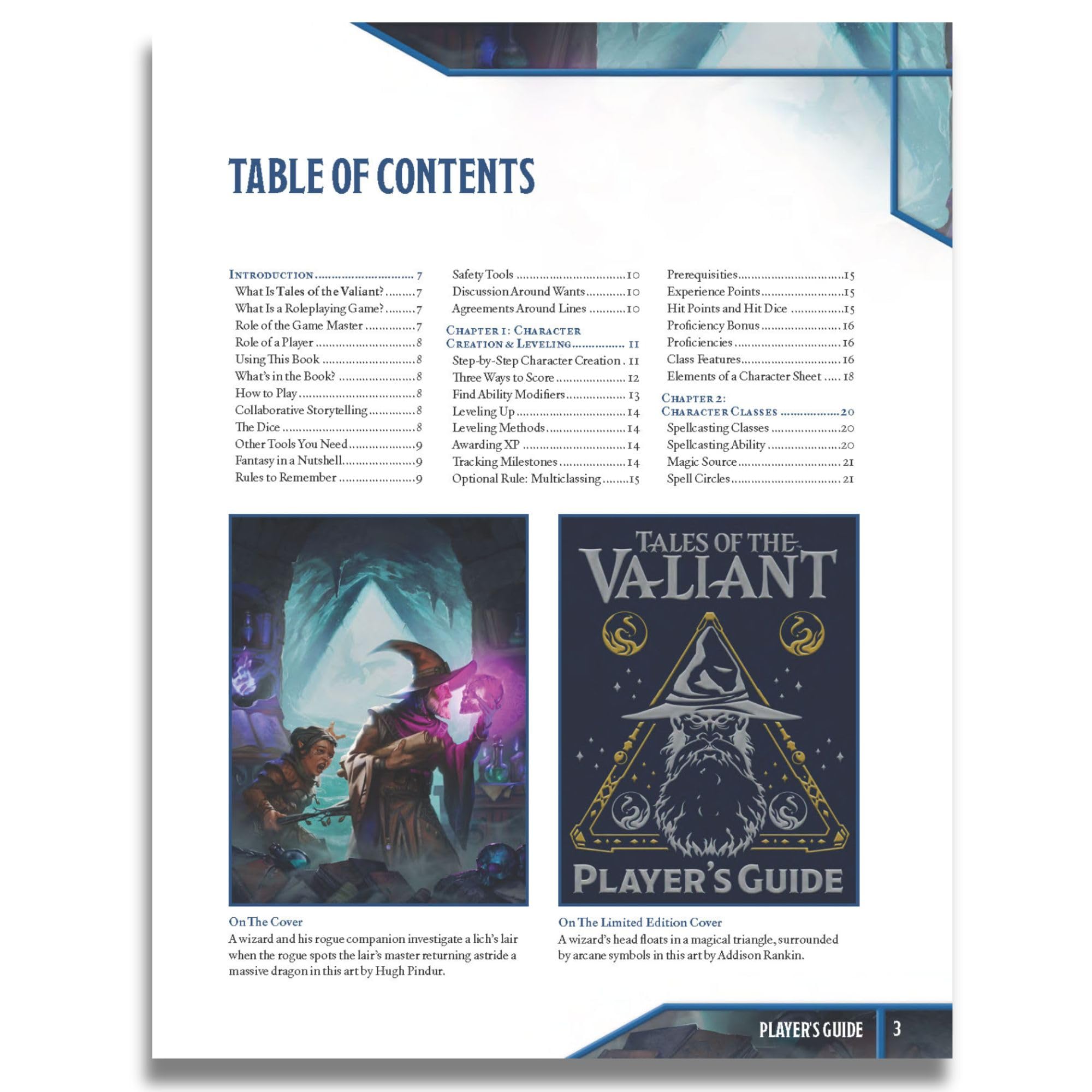 Kobold Press Tales of the Valiant RPG Player's Guide Limited Edition Hardcover 2