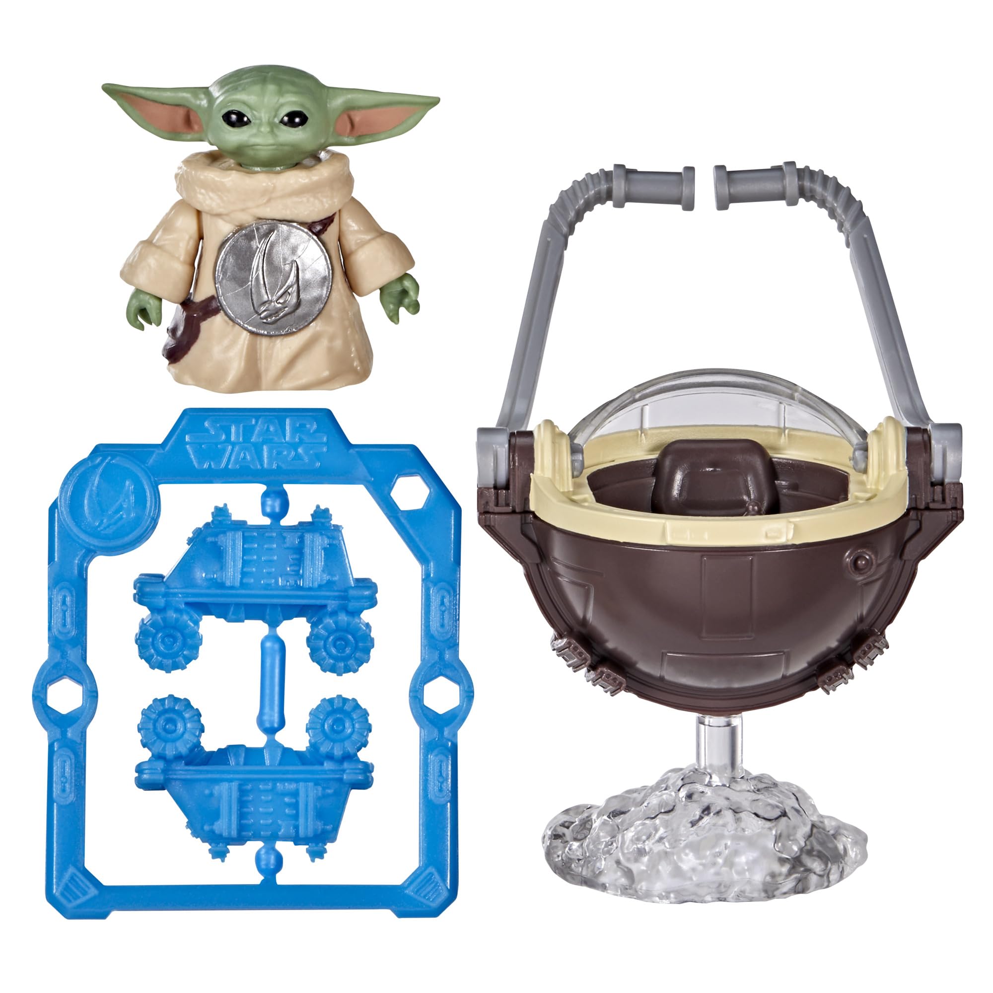 Star Wars ActionVerse Grogu Action Figure Set | 3.3-cm Figure | Includes 3 Accessories | Ages 4+ 3