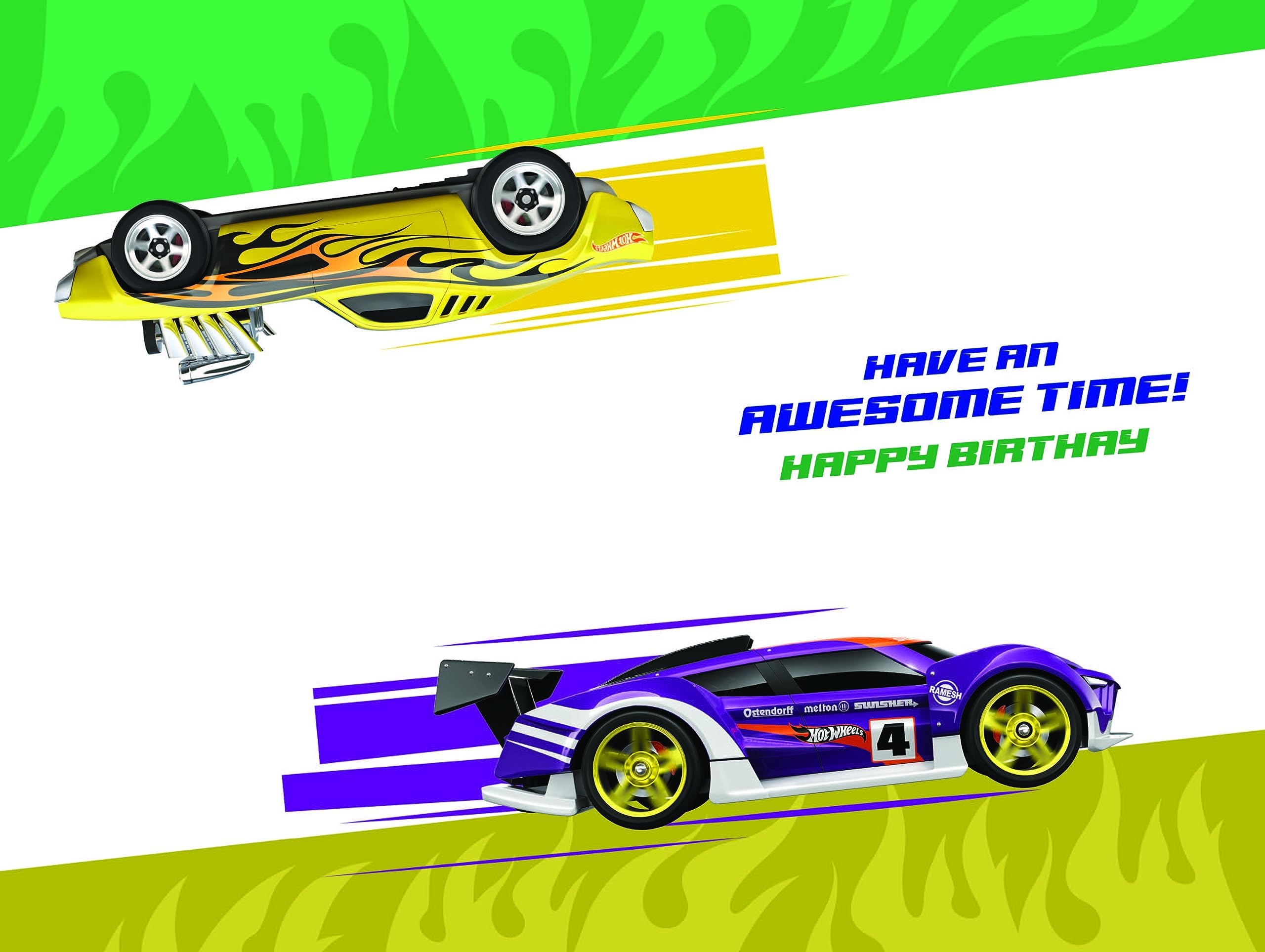 Danilo Promotions LTD Hot Wheels Son Birthday Card - Officially Licensed | 210 x 290 mm | Includes Toy Car