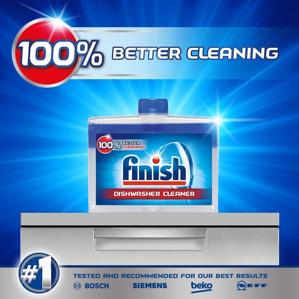 Finish - Dishwasher Cleaner Twin Pack (2 x 250 ml)