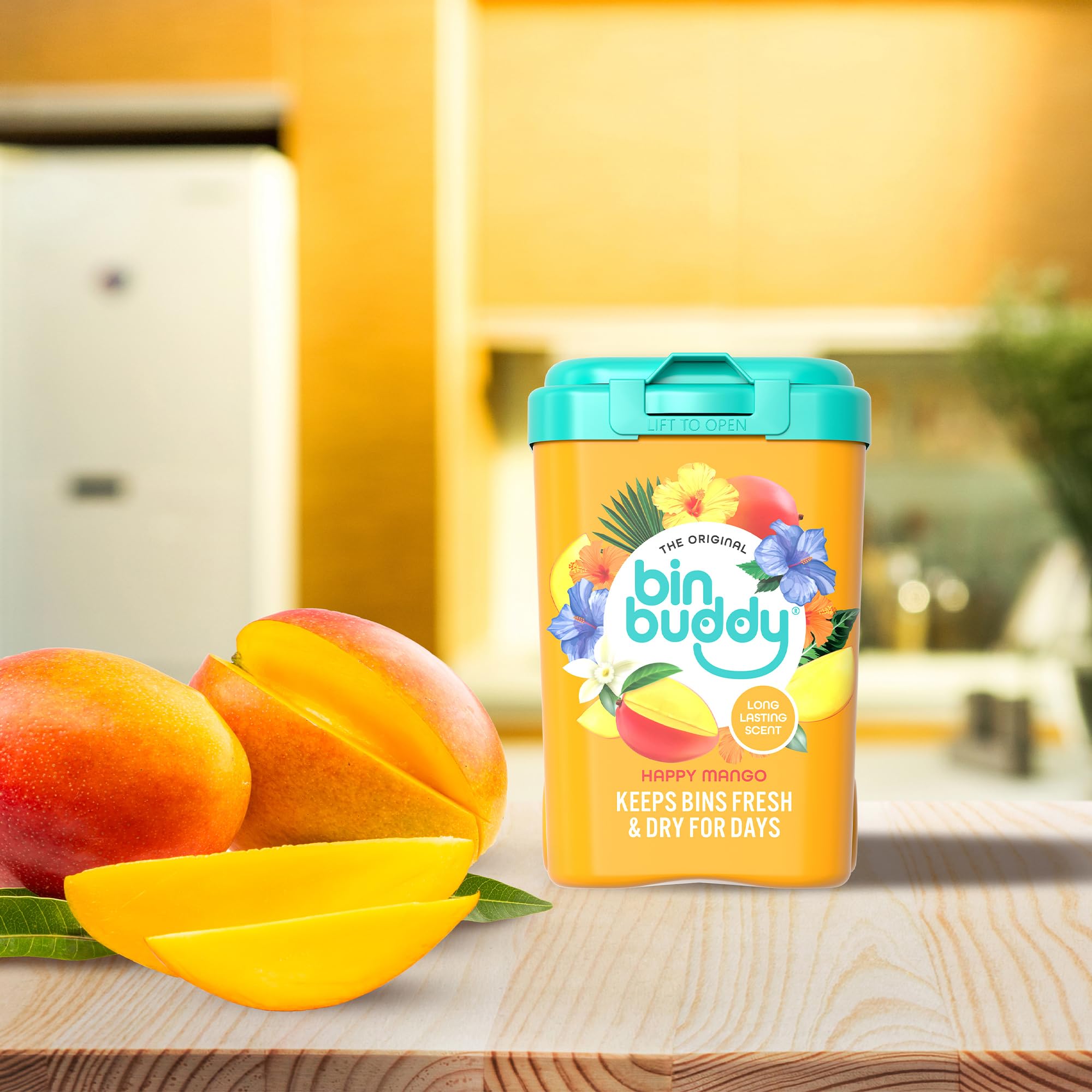 Bin Buddy Happy Mango Bin Deodoriser Powder - Pack of 3 | Absorbs Mess | Eliminates Odour 7