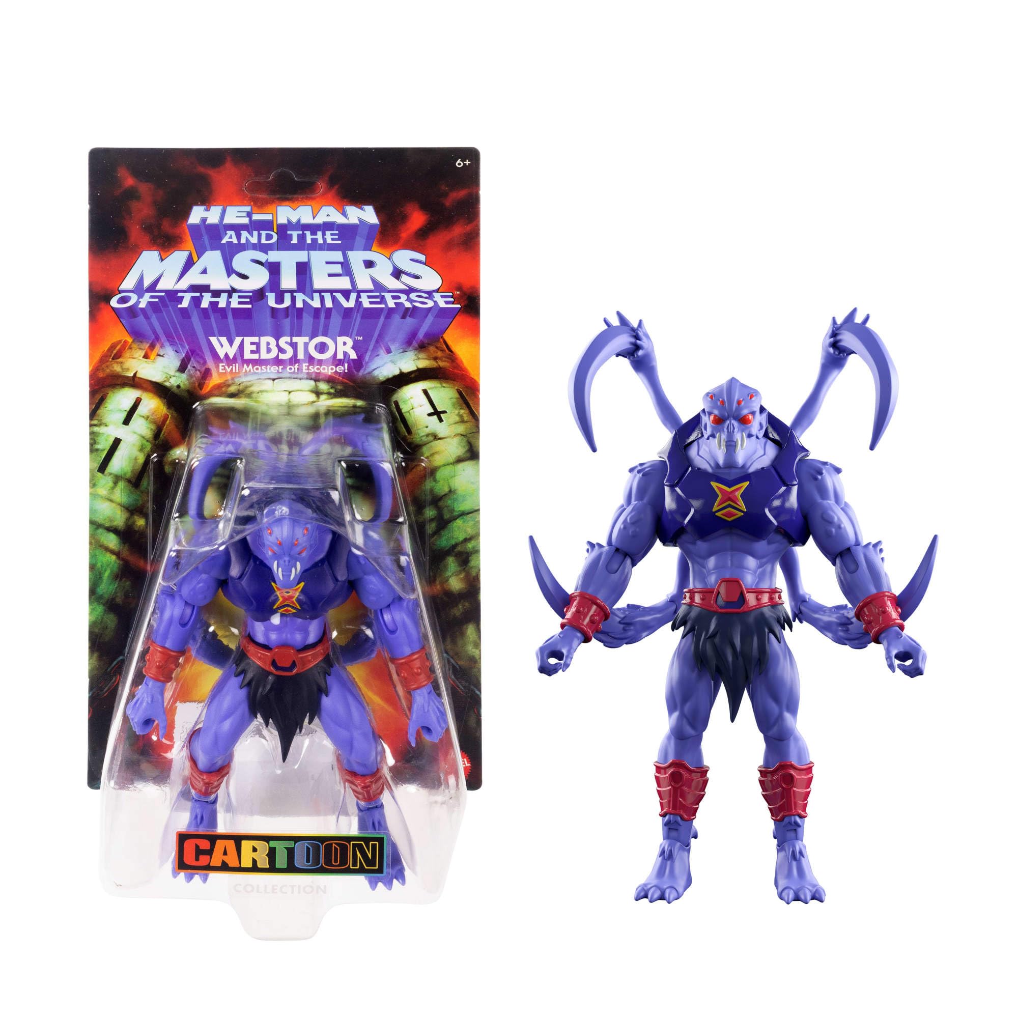 Masters of the Universe Origins Action Figure - Webstor 200X Cartoon Collection | 5.5-inch Scale
