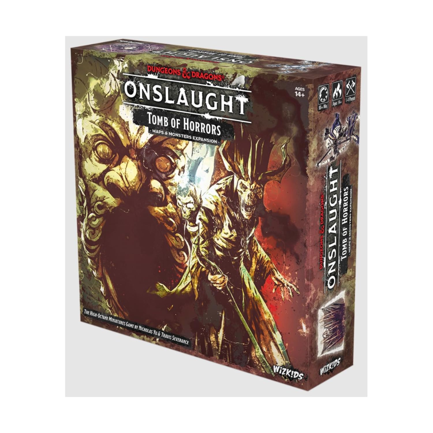 FLIPSIDE GAMING Dungeons & Dragons Onslaught: Tomb of Horrors Expansion - Solo/Co-op Board Game Pieces for Ages 8+