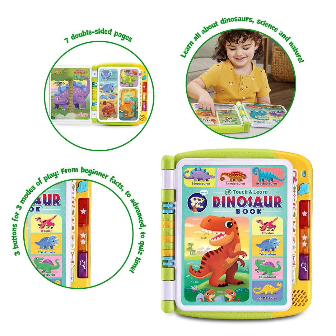 VTech Touch & Learn Dinosaur Book - Interactive Learning for Ages 3+ | 7 Pages 2