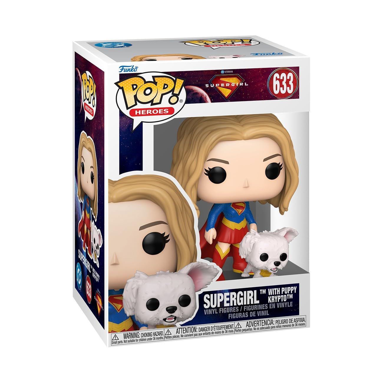 Funko POP! & Buddy: Supergirl with Puppy Krypto Collectable Vinyl Figure | Chibi Style | Model 90801