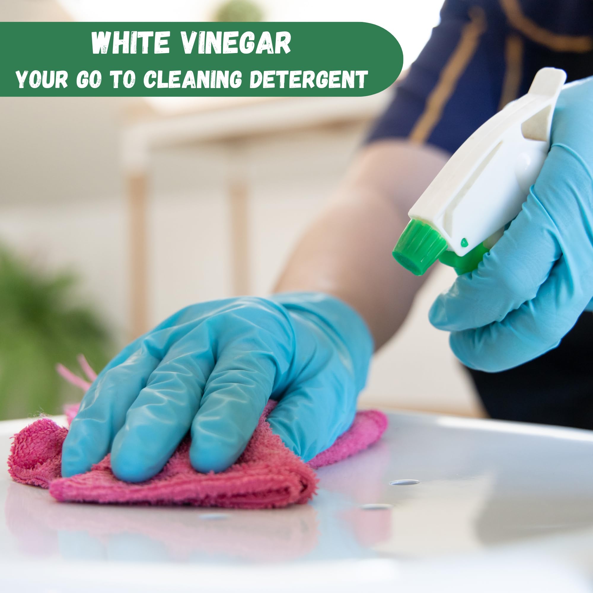 KROZ - 500ml White Vinegar Cleaning Spray with Lemon Scent 5