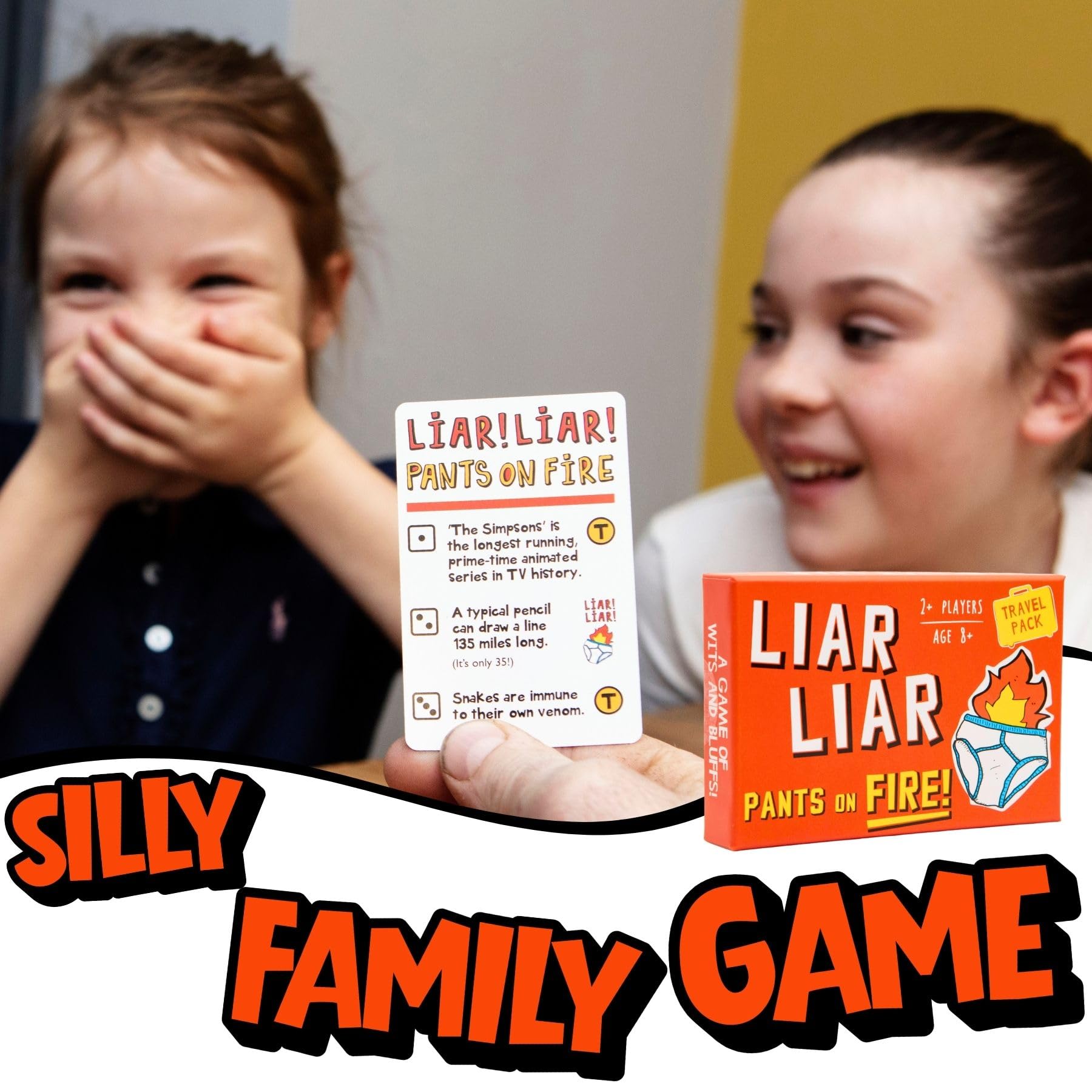 Boxer Gifts Liar Liar Pants on Fire - Family Card Game for Ages 8+ | 2+ Players | English