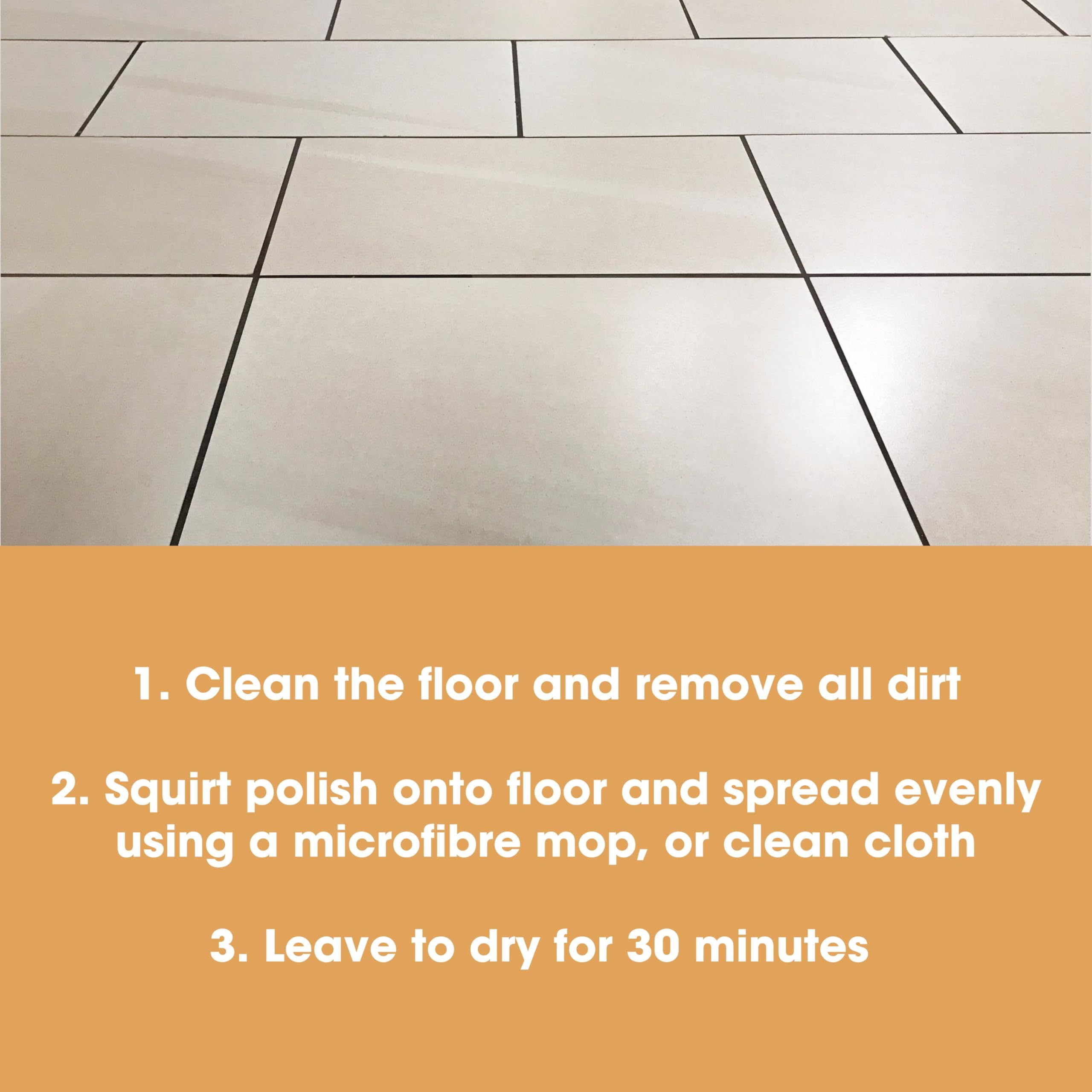 Furniture Clinic Stone & Tile Floor Polish - 500ml Glossy Sheen | Non-Slip | Restores Scratches 3