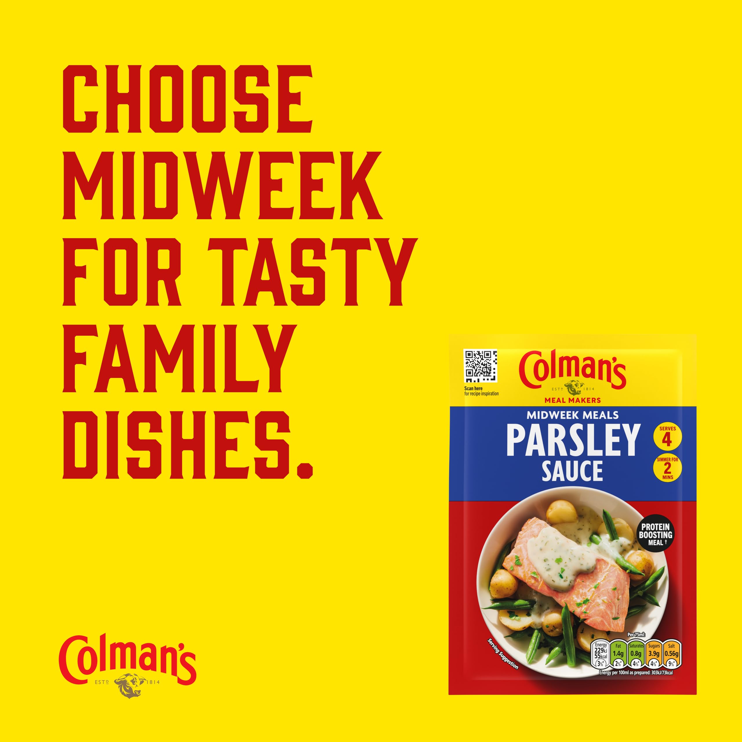 Colman's Parsley Sauce Mix with Herbs and Spices - Quick Vegan Cooking Sauce for Midweek Meals 3