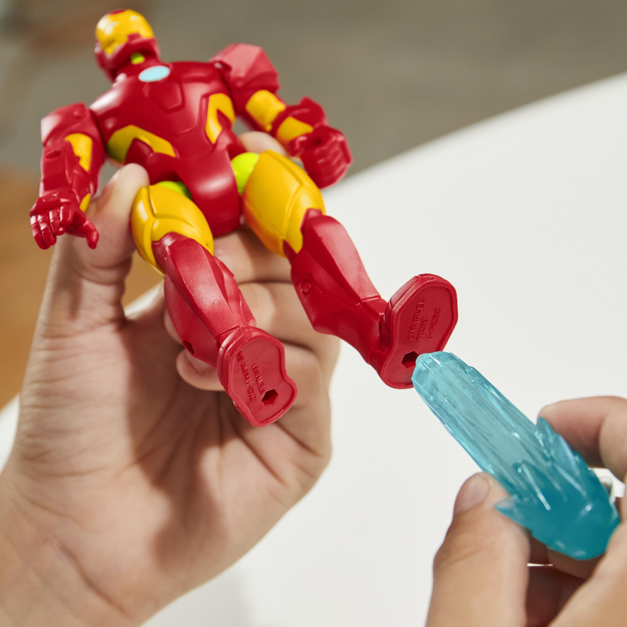 Marvel Press MixMashers Iron Man Action Figure - 5-inch Scale, Mix & Match Parts | Ages 4+ 5