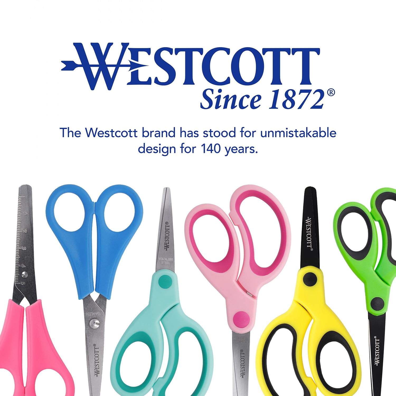 Westcott Kids Left-Handed Scissors - Blunt Tip, 5"/13 cm, Red/Yellow 6