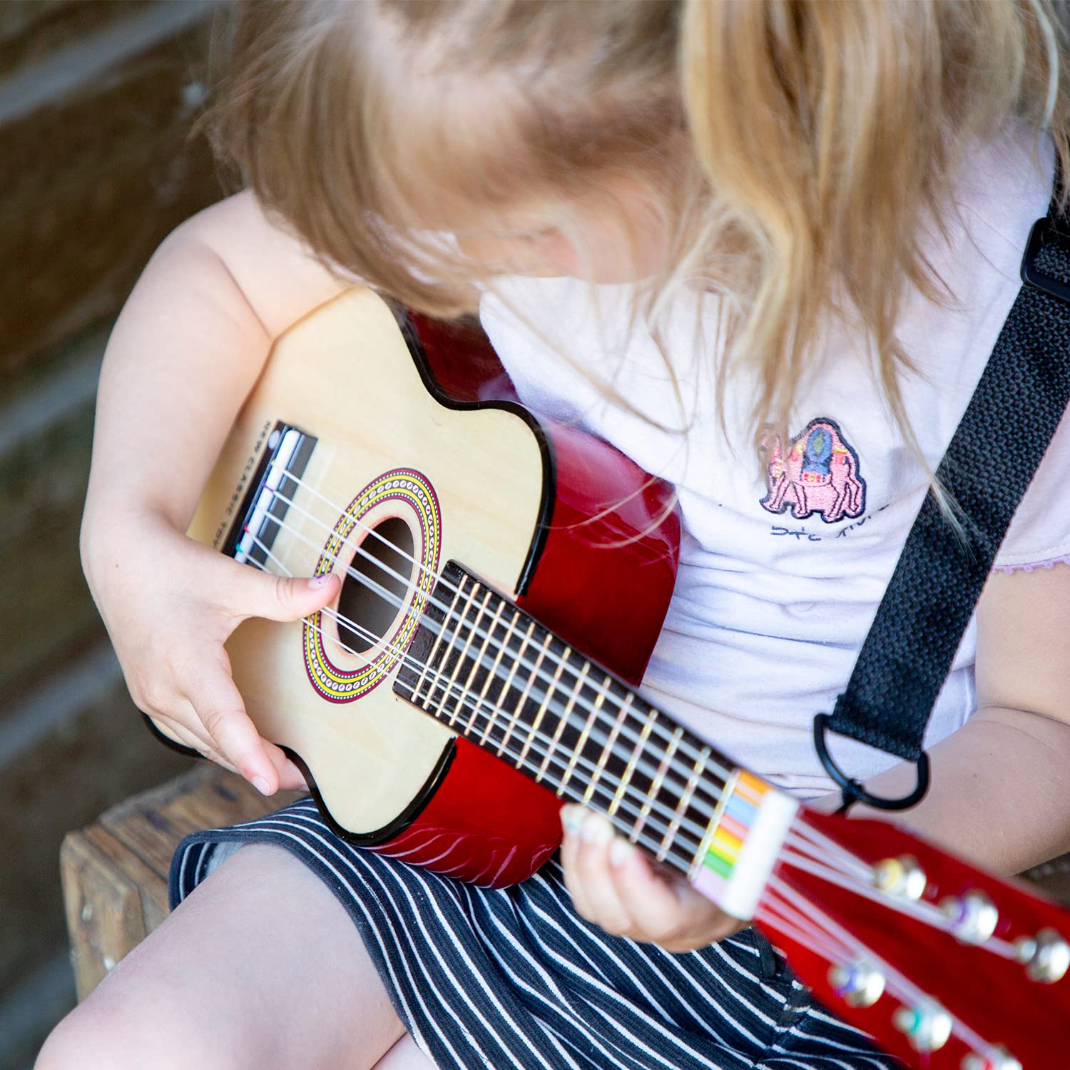 New Classic Toys Wooden Toy Guitar - First Melodies Collection for Kids 3+ 7