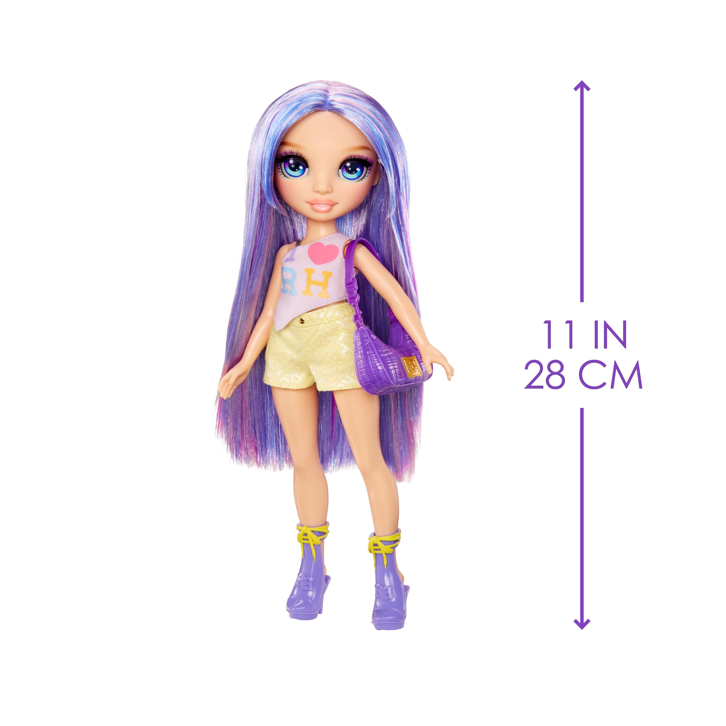 Rainbow High Violet Fashion Doll - 11 Inch Articulated Doll with Purple Outfit | Ages 4+ | Model 547563-EUC 4