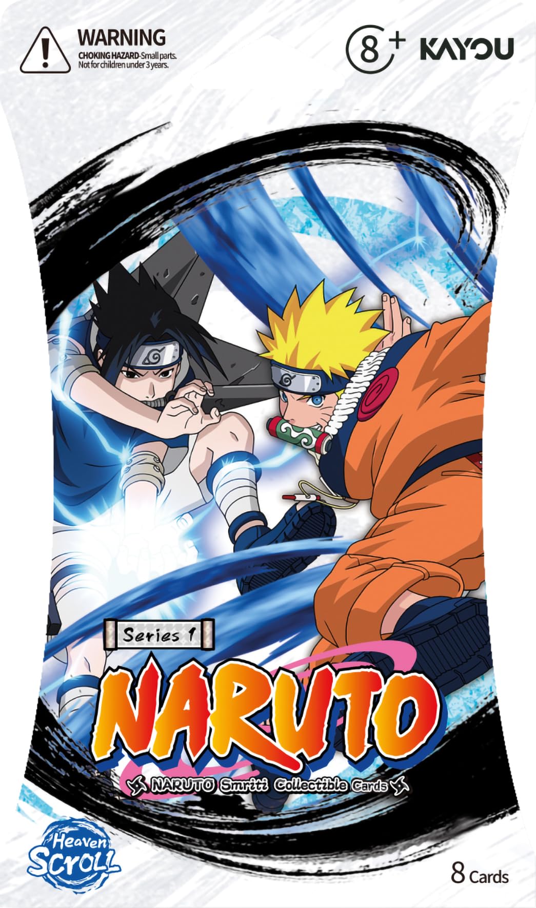 Kayou Naruto Heaven Scroll Booster Pack - Collectible Trading Cards | 8 Cards Per Pack | Ages 3+