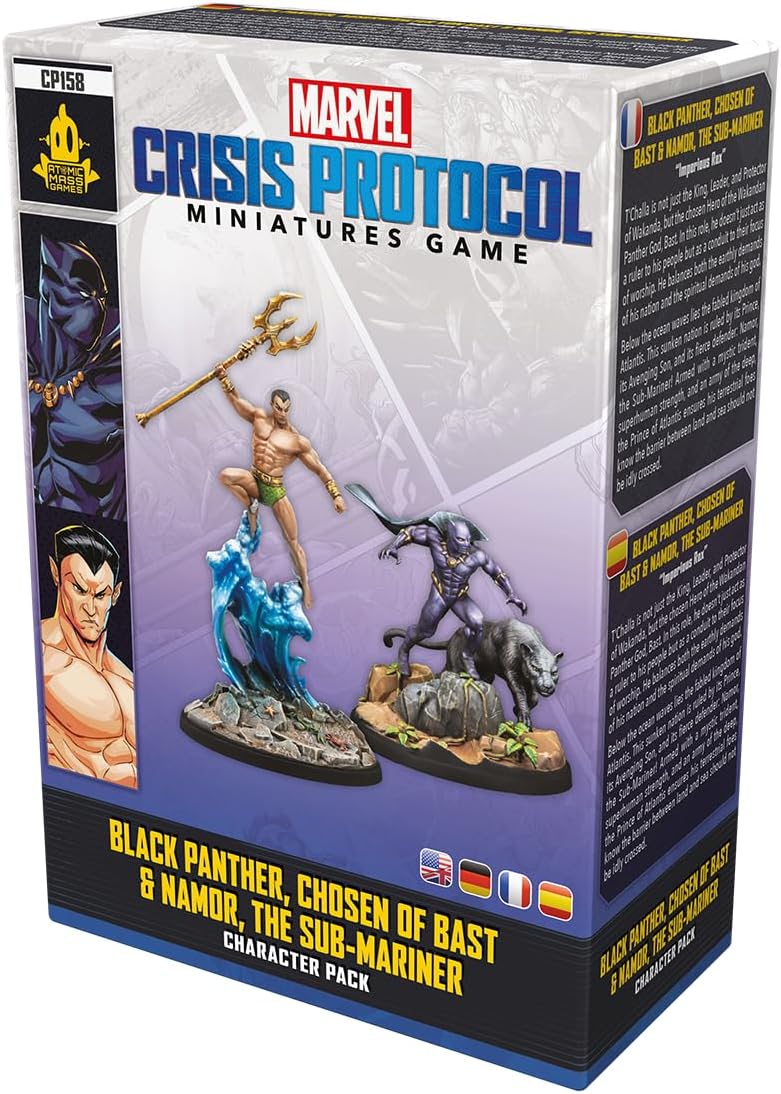 Atomic Mass Games Marvel: Crisis Protocol - Black Panther, Chosen of Bast & Namor Miniatures Set (FFGCP158)