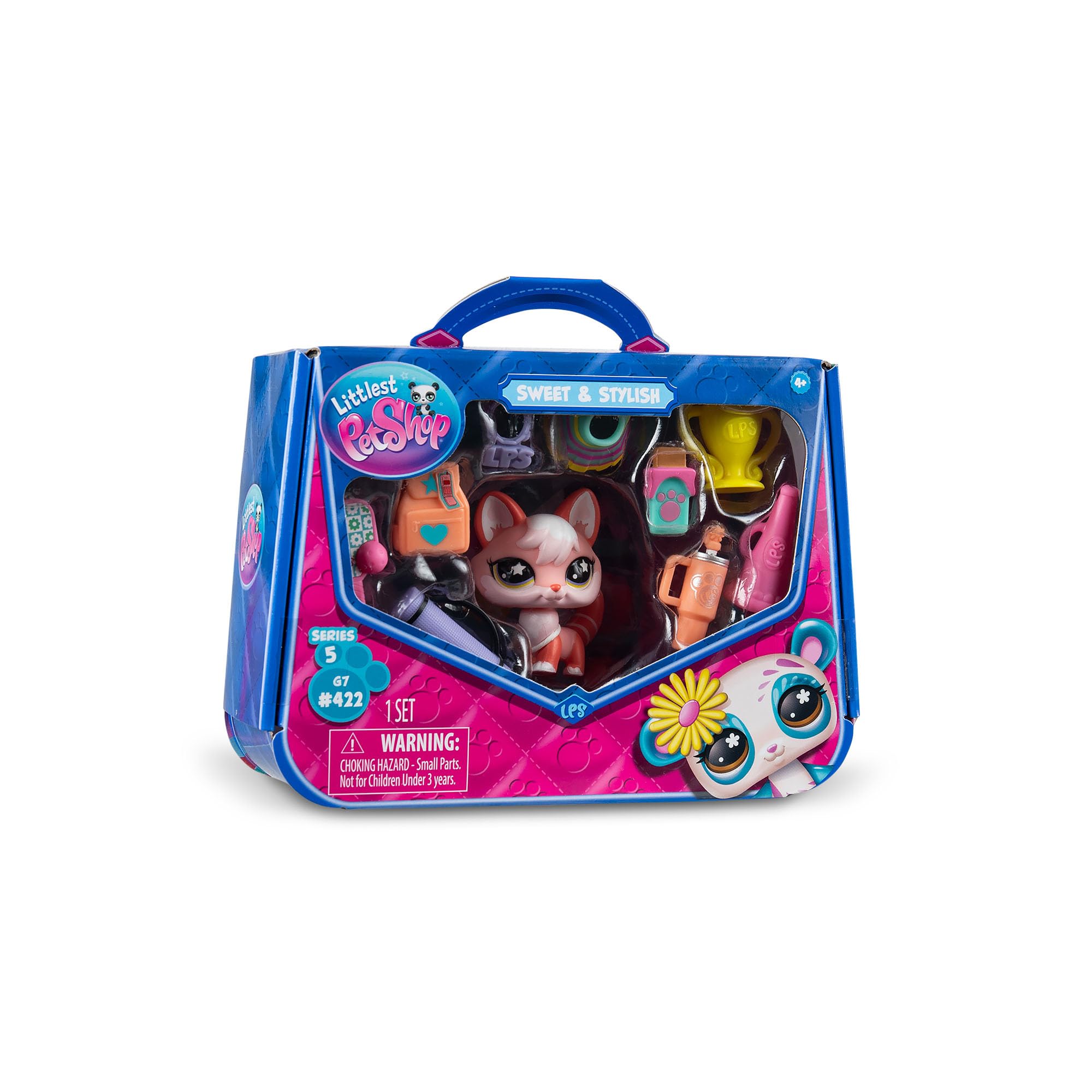 Littlest Pet Shop Sporty Fox Miniature Figure with 9 Accessories | Bobble Head | Ages 4+ 8