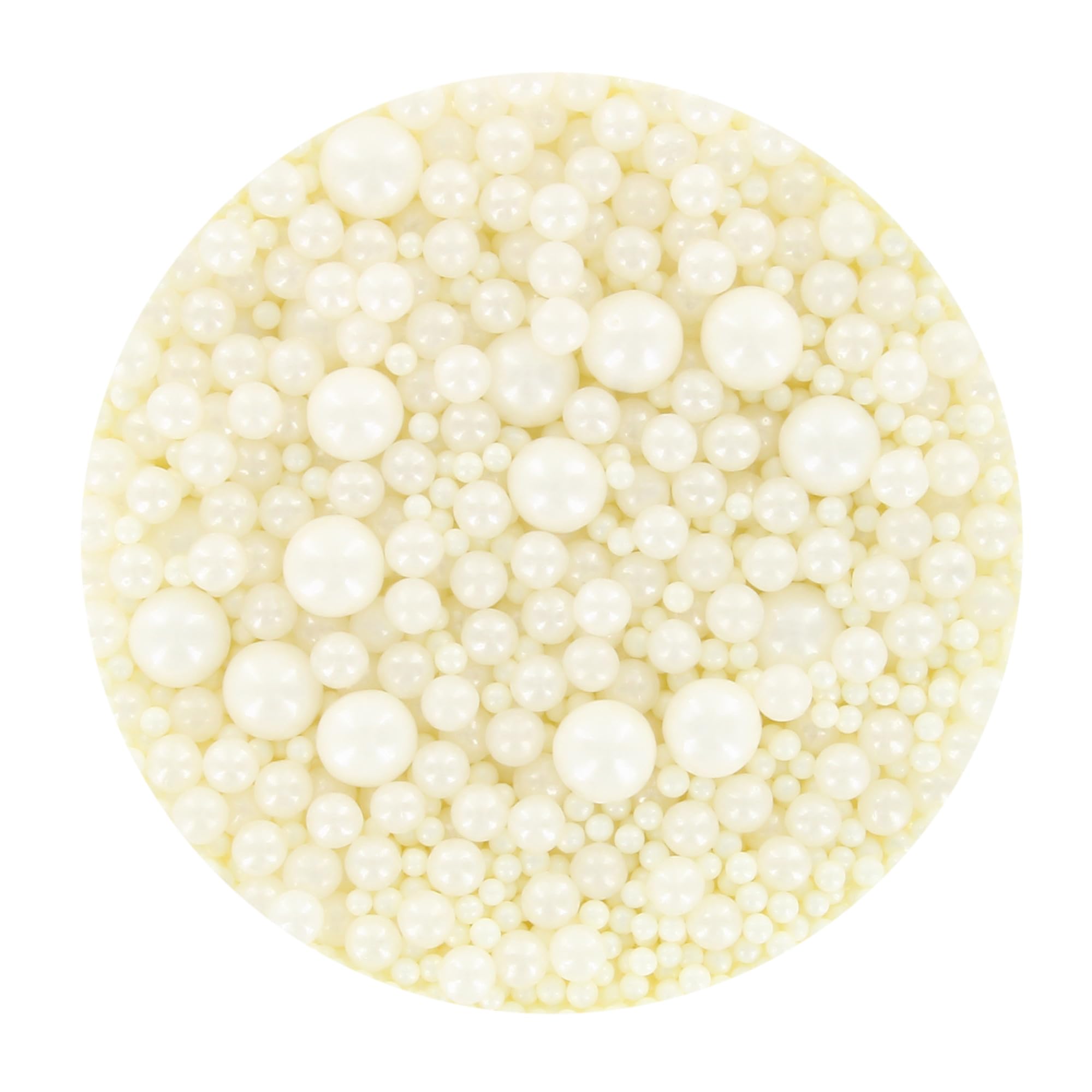 Baked with Love White Pearl Sprinkles - Mother of Pearl Sugar Balls | 100g Resealable Bottle 7