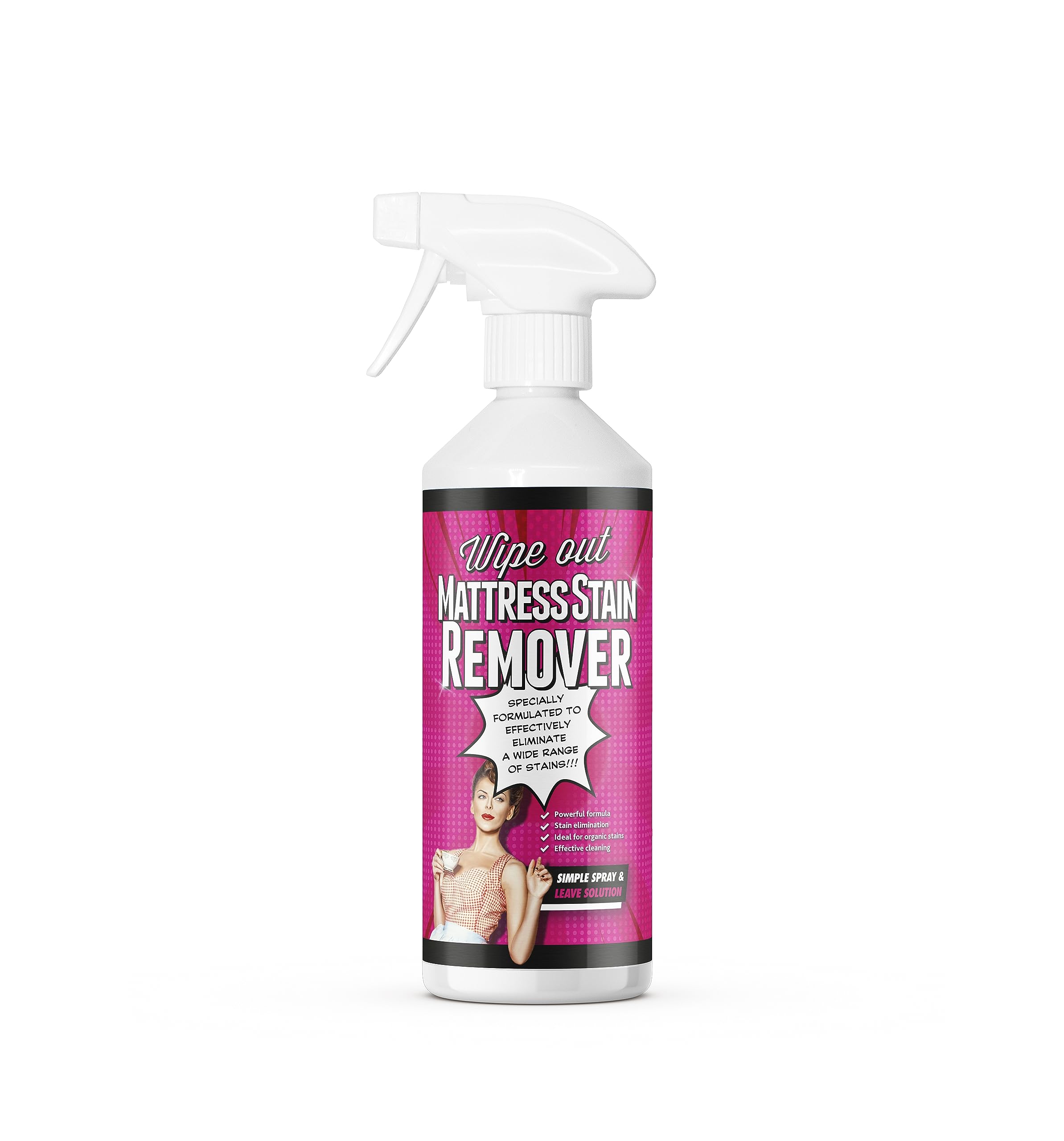 Wipeout Mattress Stain Remover Spray - Deep Cleaning & Odour Neutralizer | 500 ml