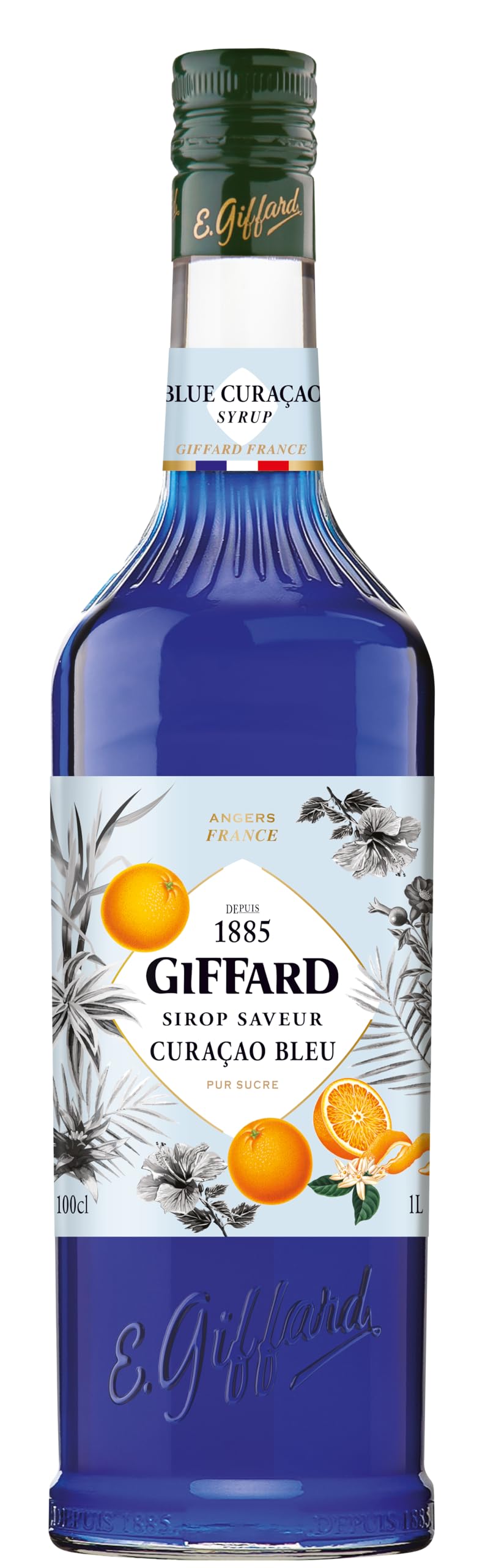 Giffard Blue Curacao Syrup - Vibrant Flavoring | 1L Liquid Concentrate