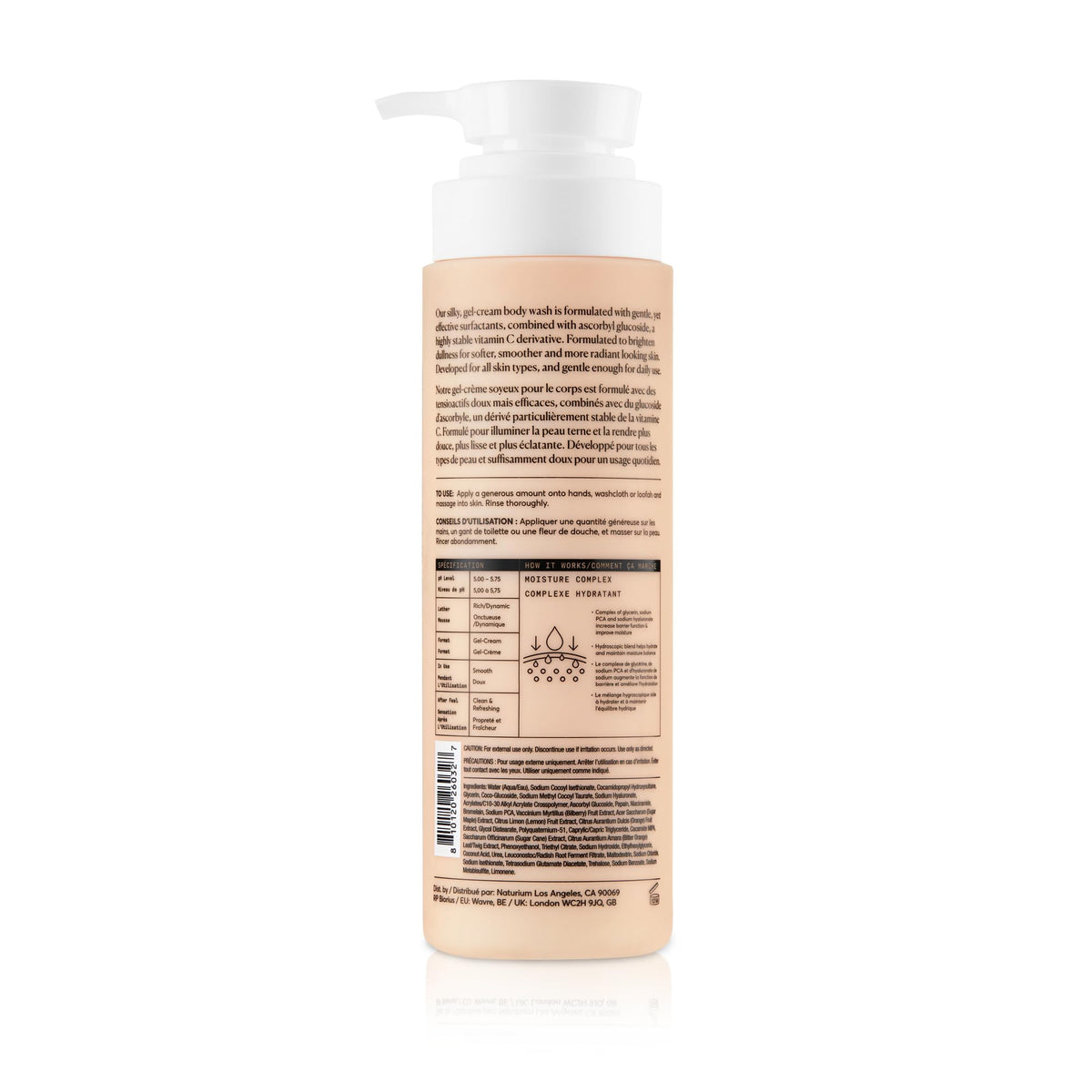 Naturium The Brightener Vitamin C Body Wash - Gentle Cleanser, Skin Brightening | 16.9 FL OZ / 500 ML