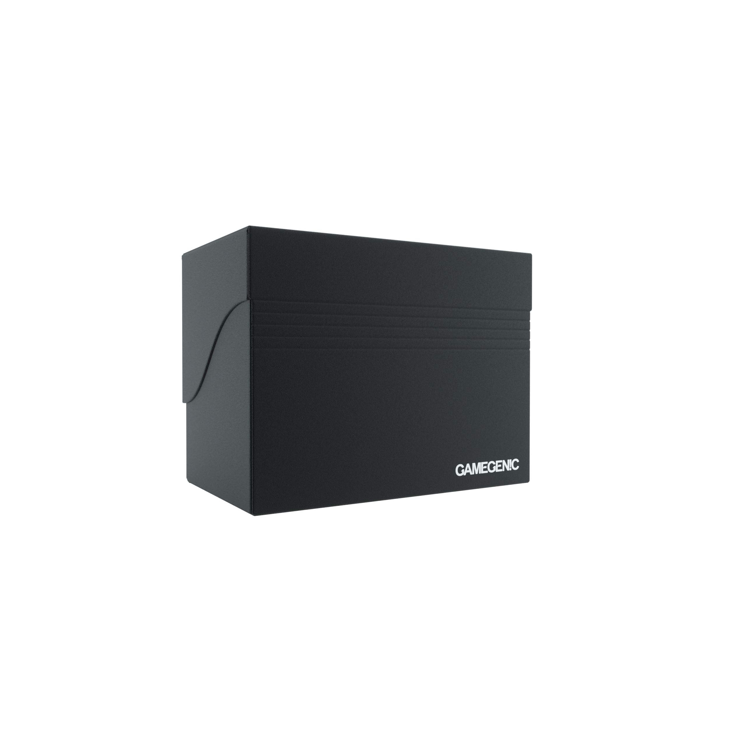 Gamegenic 80-Karten-Seitenhalter – Schwarz, für 80 doppelseitig gesleevte Karten, seitlich zu ladende Deckbox mit Cobra Neck-Technologie 20