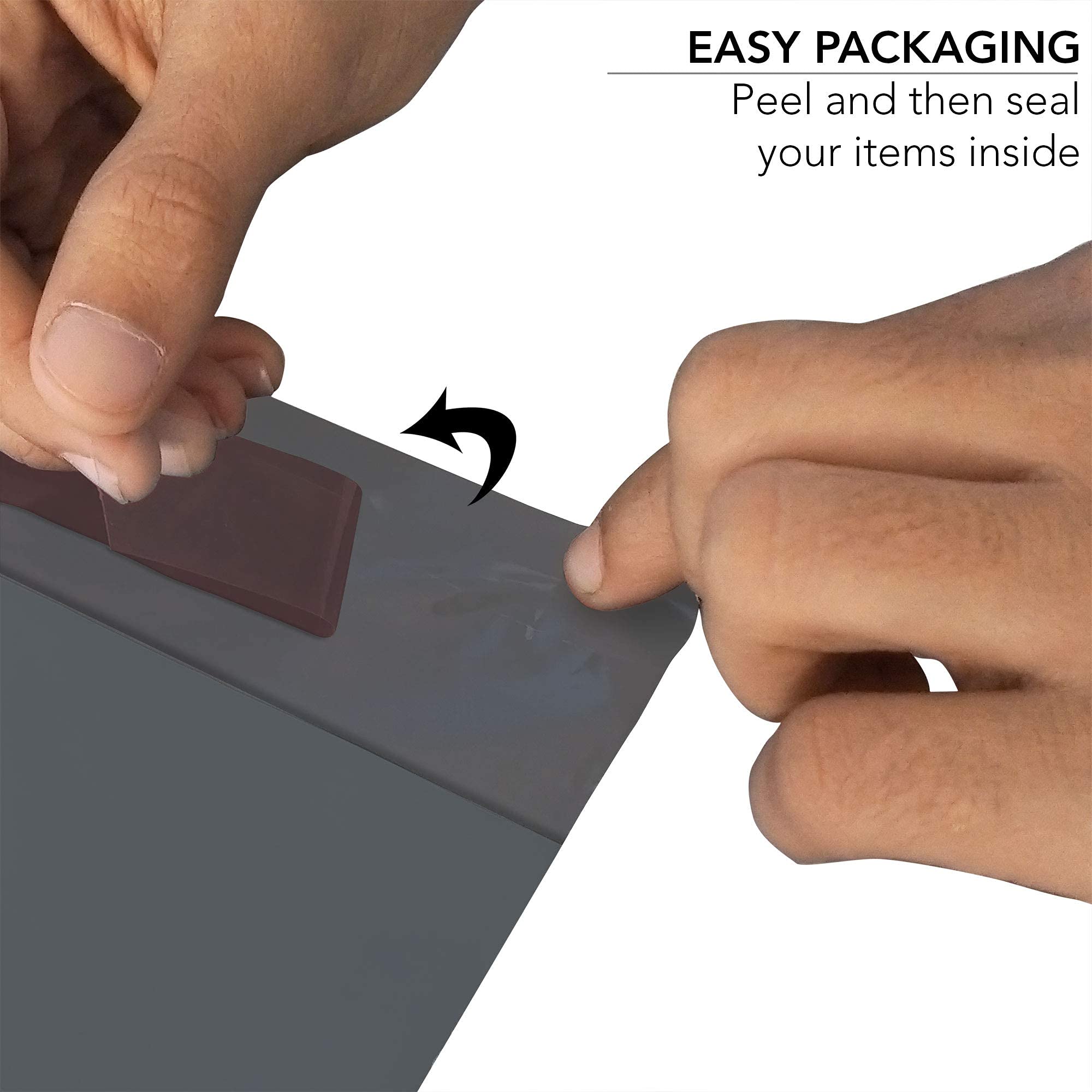 iSOUL Grey Plastic Mailing Bags - 12 x 16 Inch | 60 Micron Opaque | 100 Pack 3