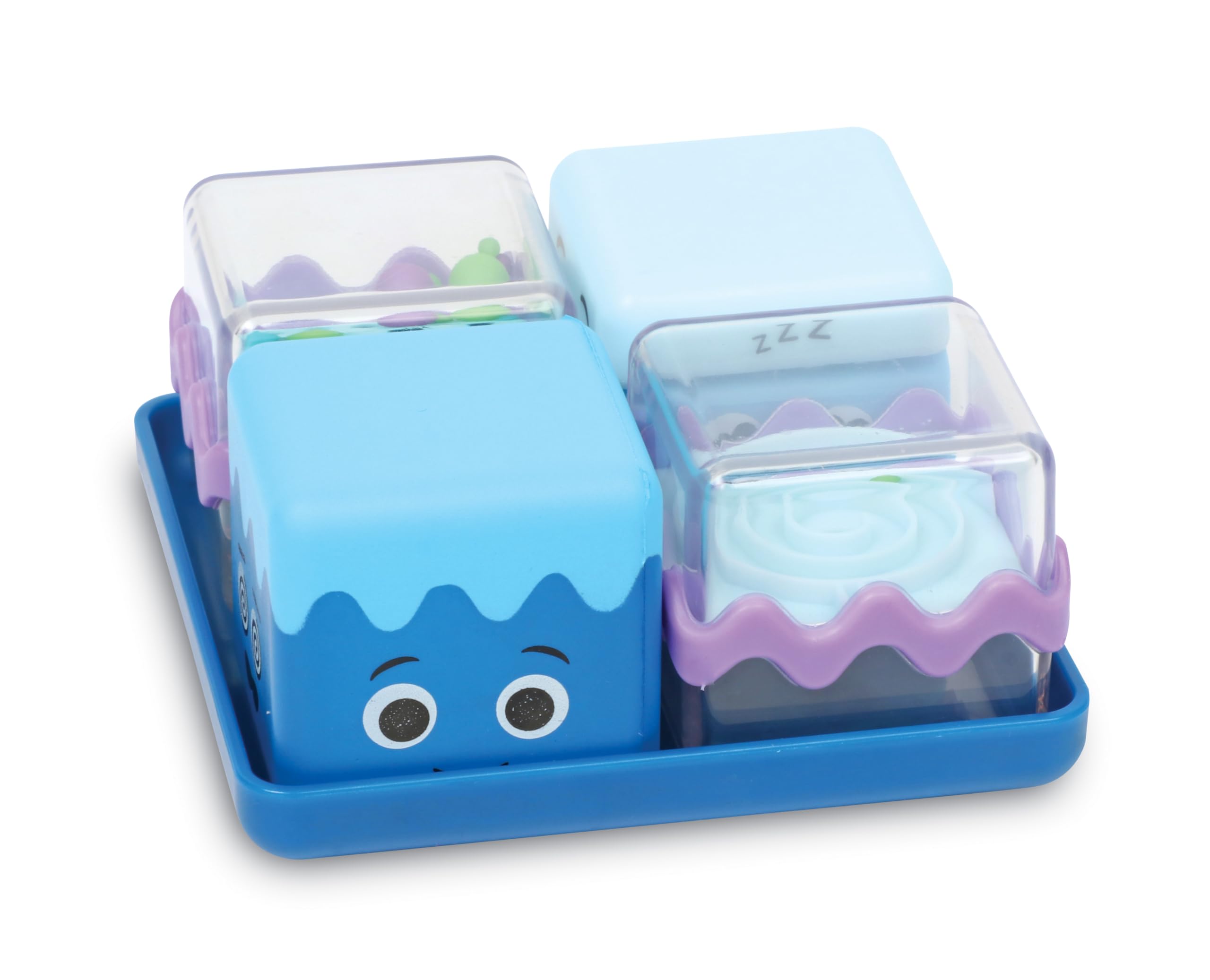 Learning Resources Cool Down Cubes Sensory Fidget Toy Pack - 4 Fidget Actions | Ages 4+ | Multicolor