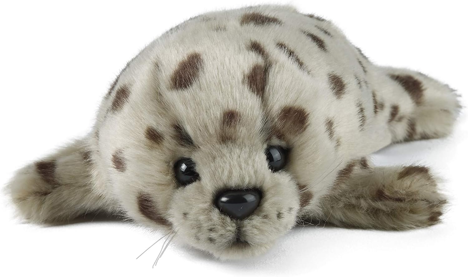 Living Nature Common Seal Pup Plush Toy - Realistic Soft Stuffed Animal with Educational Fact Tag 1
