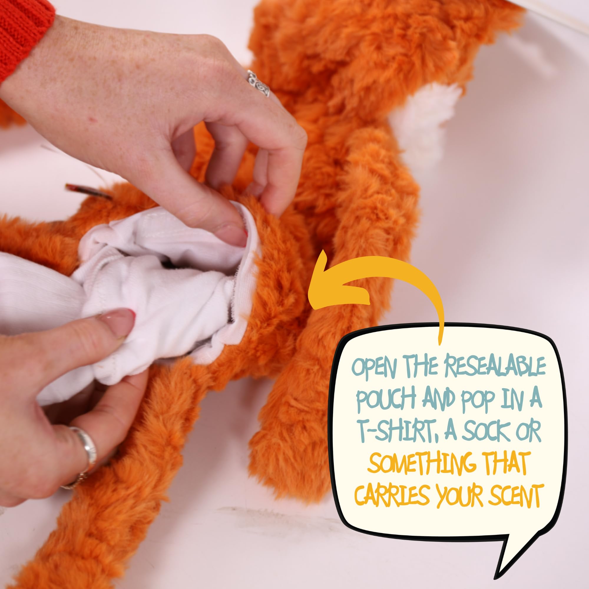 Rosewood MyDog Luxury Plush Monkey Toy - Stuff-Free Comforting & Calming Dog Toy, 40cm 3