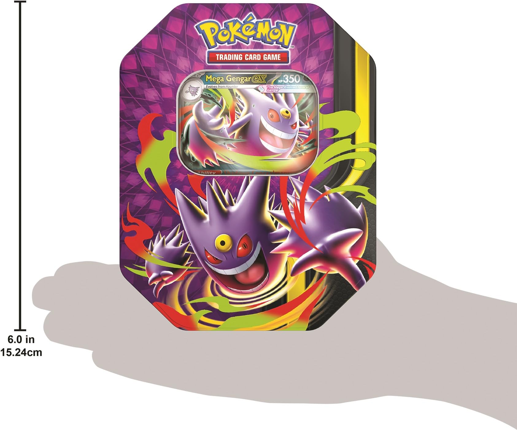 Pokémon TCG: Mega Moon Light Tin - Includes 1 Random Mega Tin, Foil Promo Card, 4 Booster Packs & Live Code Card 3
