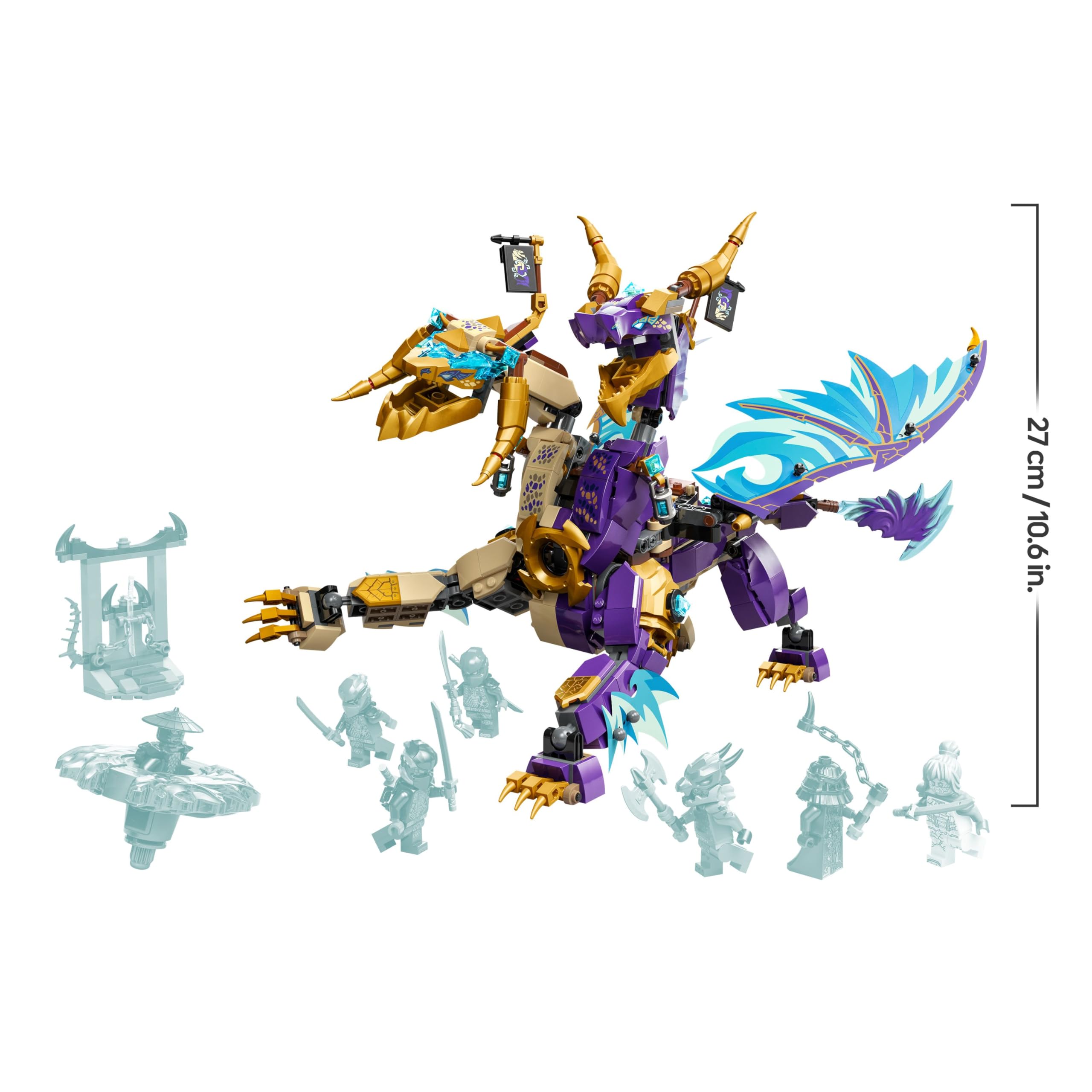 LEGO NINJAGO Arc Dragon of Focus Building Set 71836 with 8 Minifigures & Spinjitzu Spinner 8