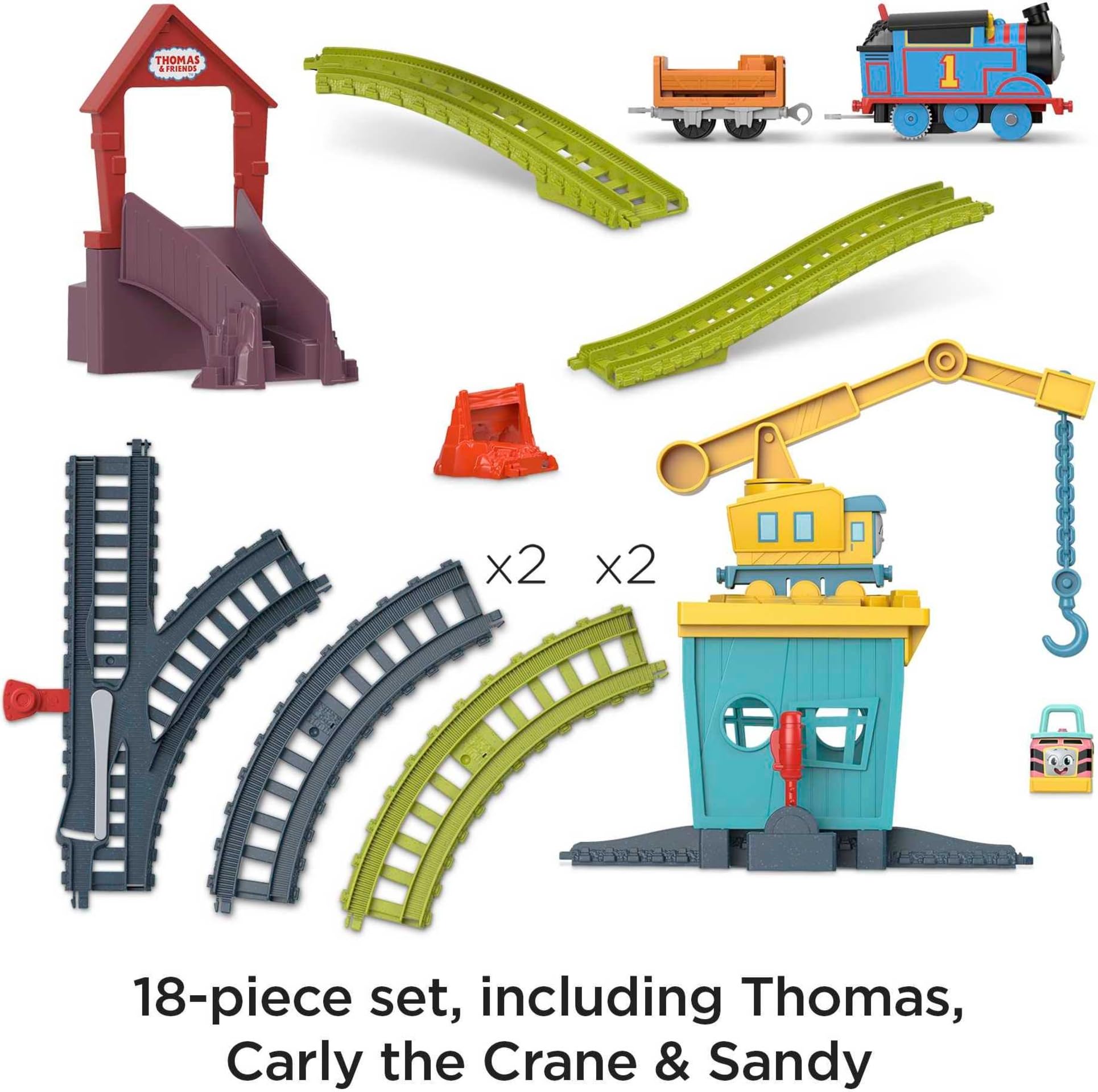 Thomas & Friends Fix 'em Up Friends Train Set | 18-Piece | Battery Powered | Ages 3+ 5