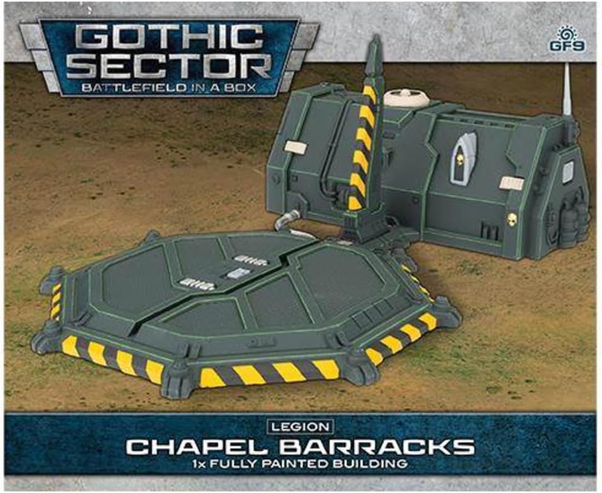 Gale Force Nine Gothic Sector Legion Chapel Barracks Pre-Painted Terrain 1