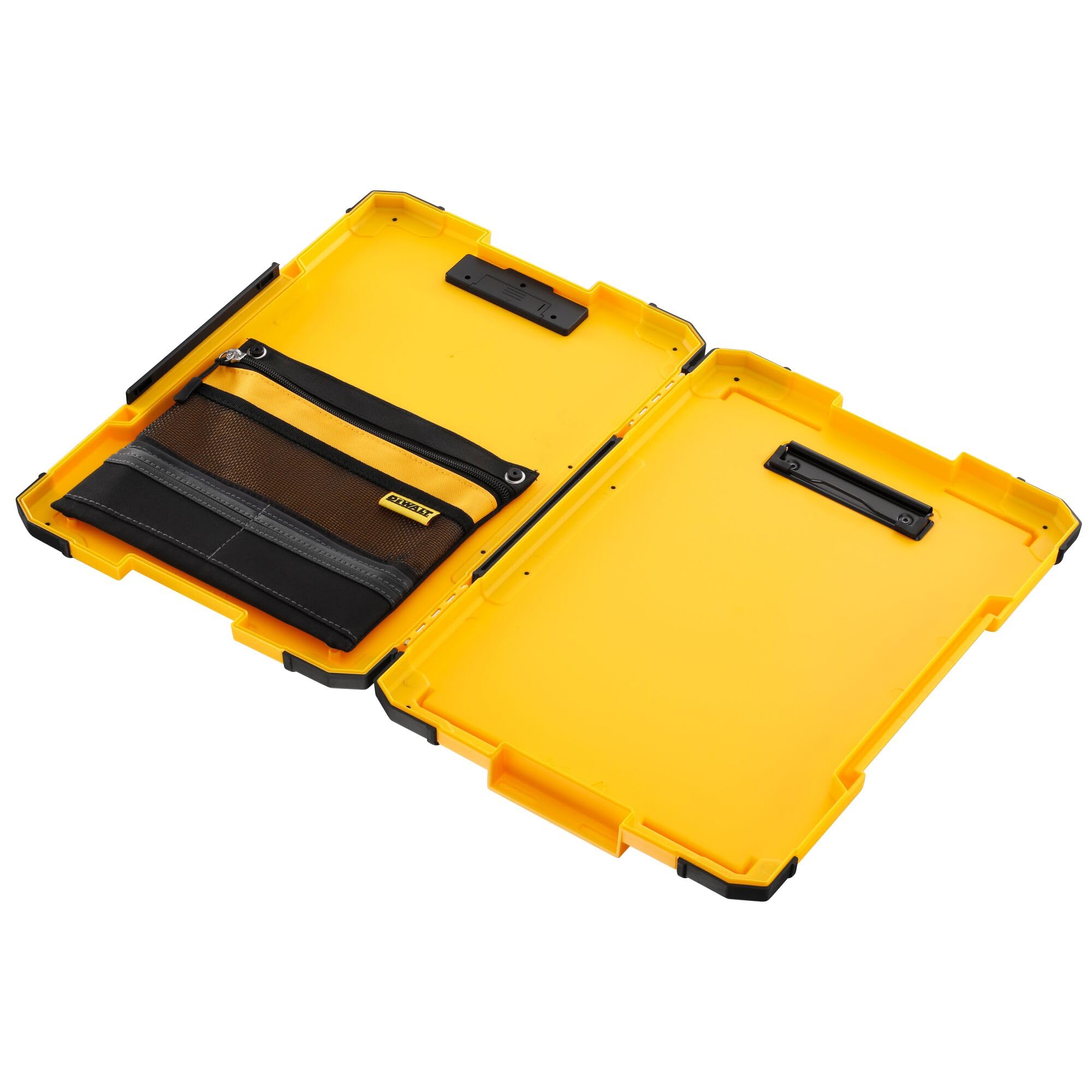 DEWALT TSTAK Clipboard with Dual Storage and Integrated LED Light | Plastic/Metal | Multi Color 3