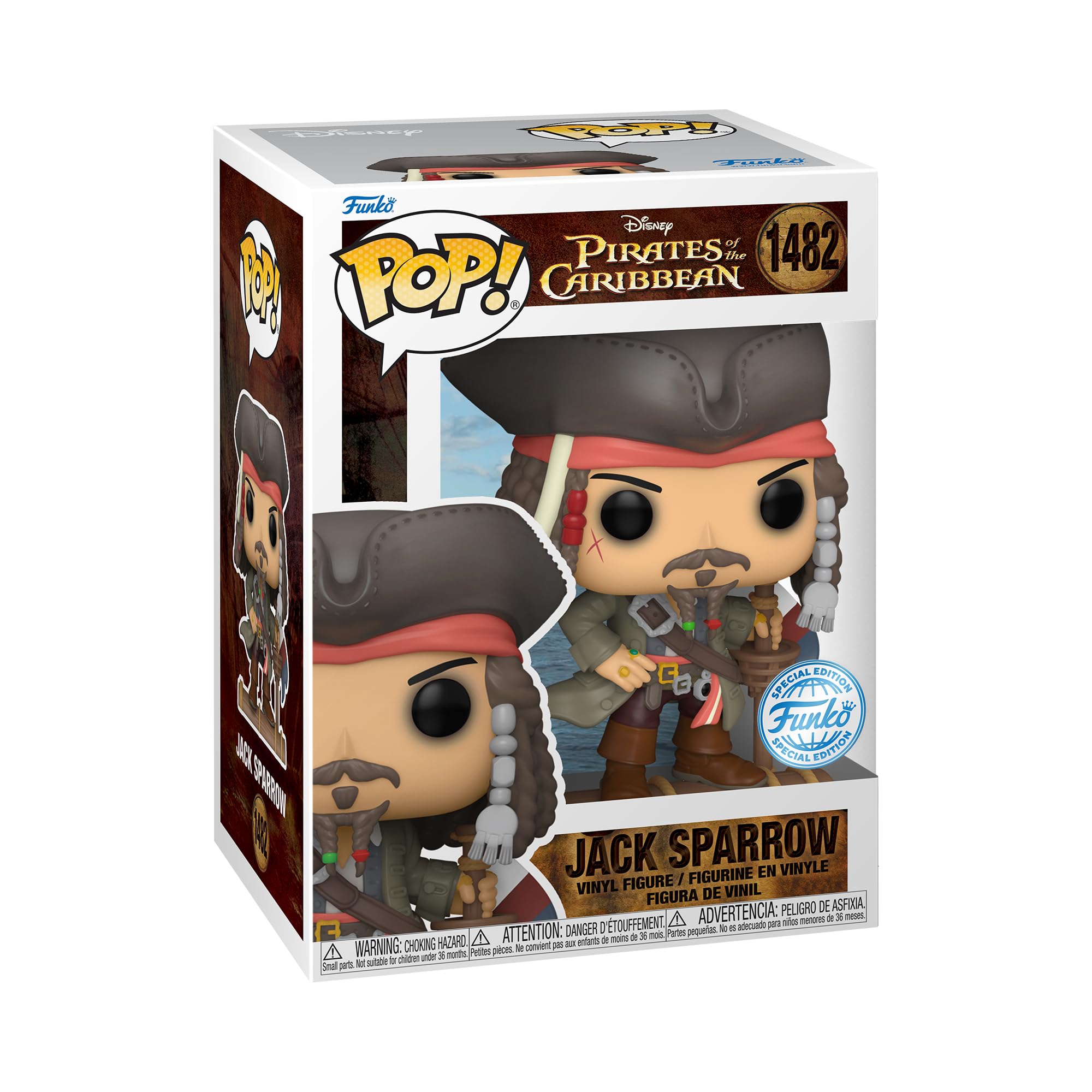 Funko Pop! Captain Jack Sparrow - Pirates of the Caribbean | Vinyl Figure | 3.75 in
