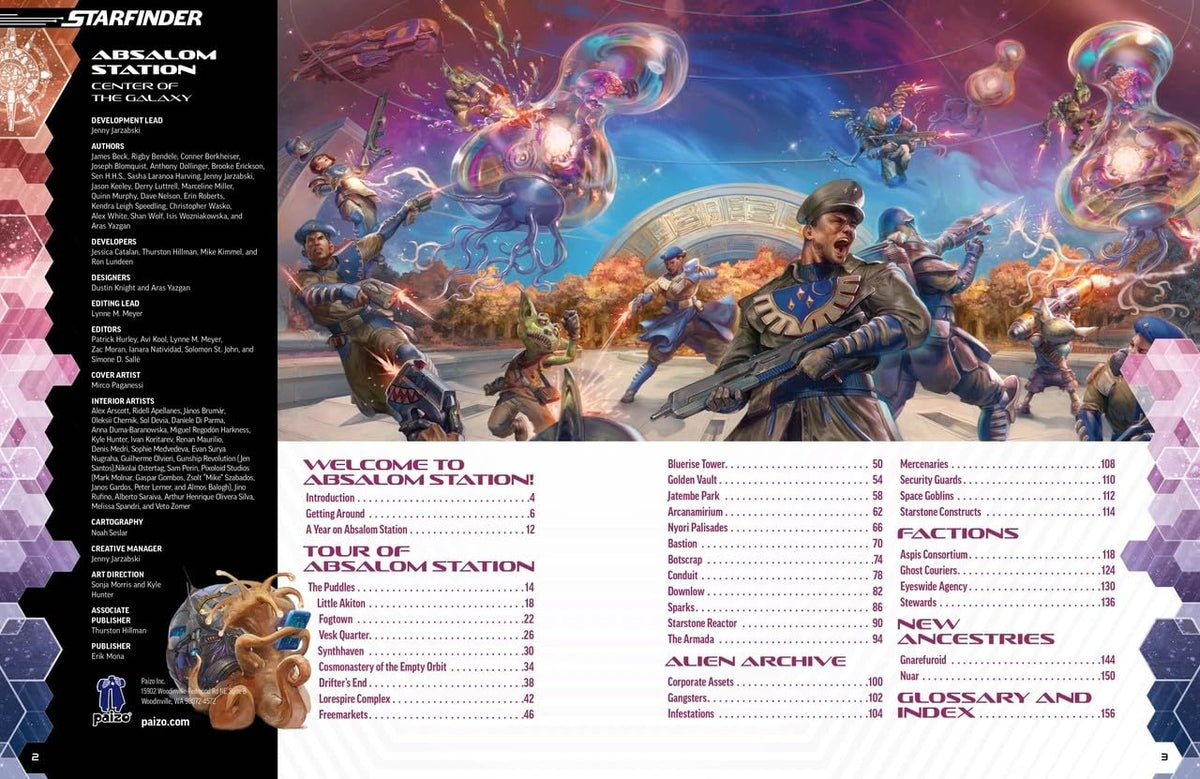 Paizo Starfinder Absalom Station: Center of the Galaxy Special Edition Hardcover