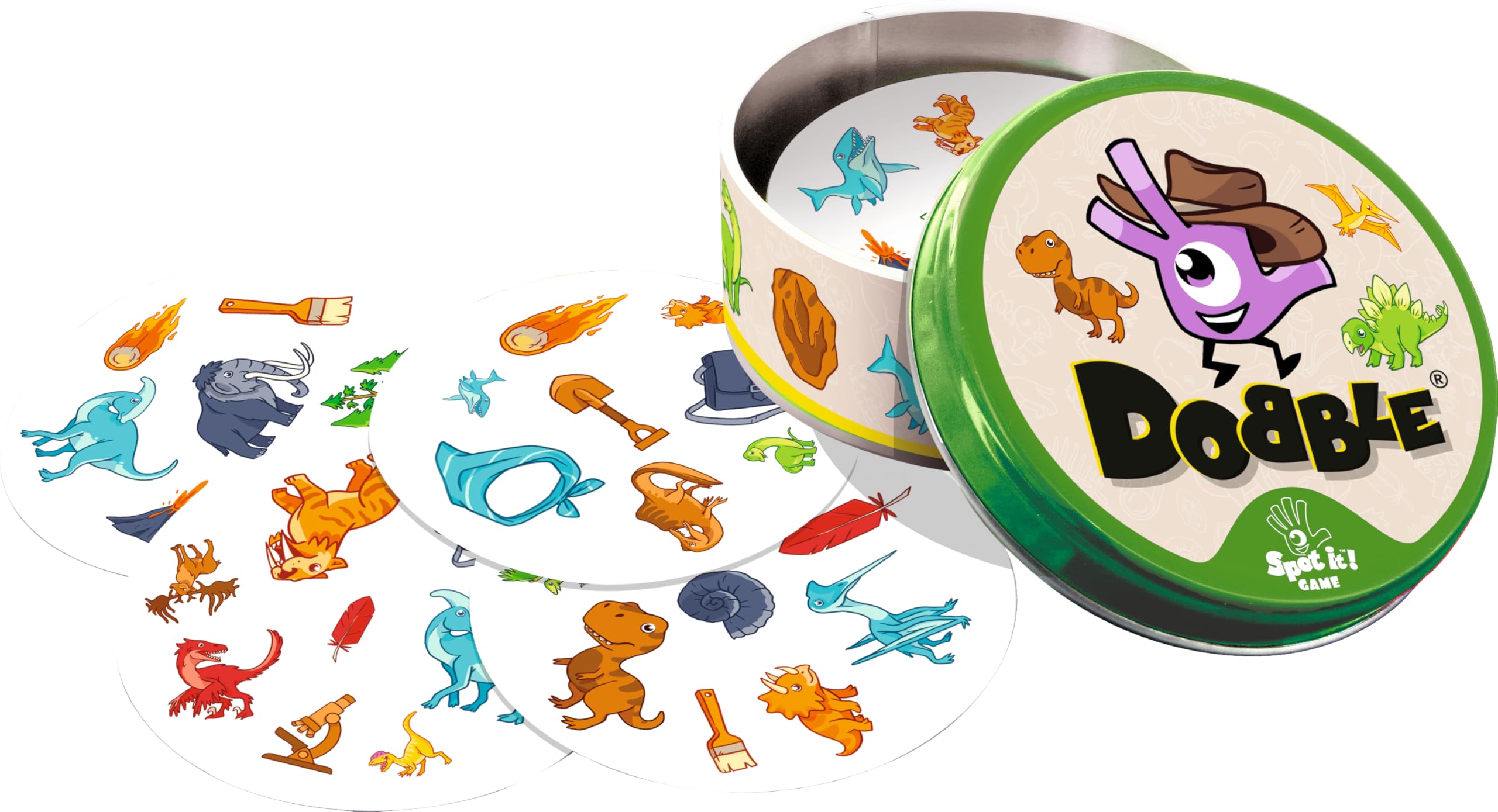 Asmodee Dobble Dinosaurs Family Card Game | Ages 4+ | 2-8 Players 3
