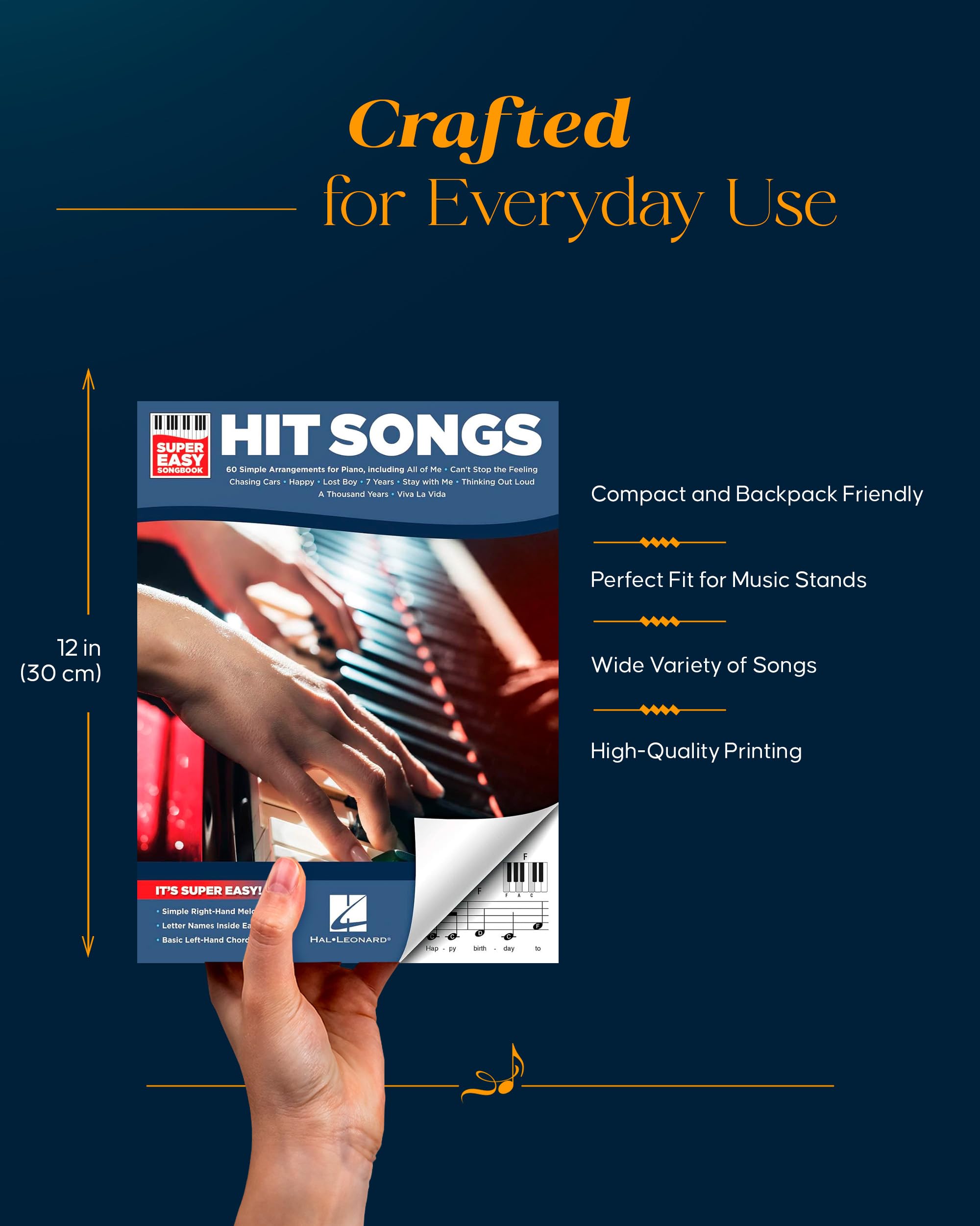 Hal Leonard Super Easy Songbook - Hit Songs Combination Piano, Vocal, & Guitar Book 5