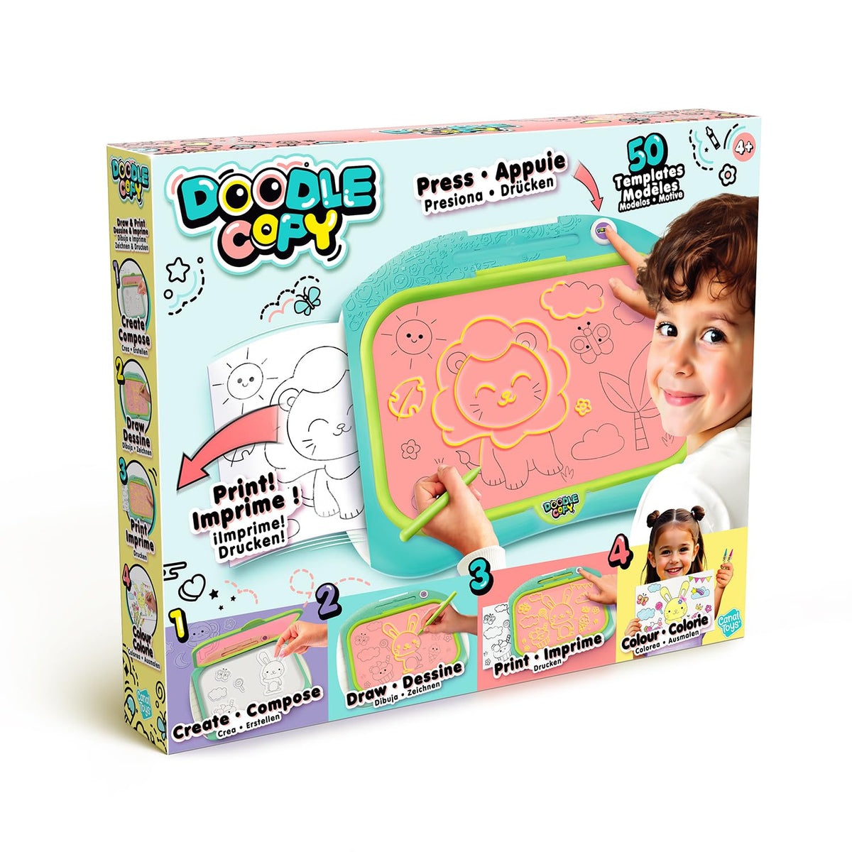 Canal Toys Doodle Copy Draw & Print Board - Tracing Templates, Print & Colour