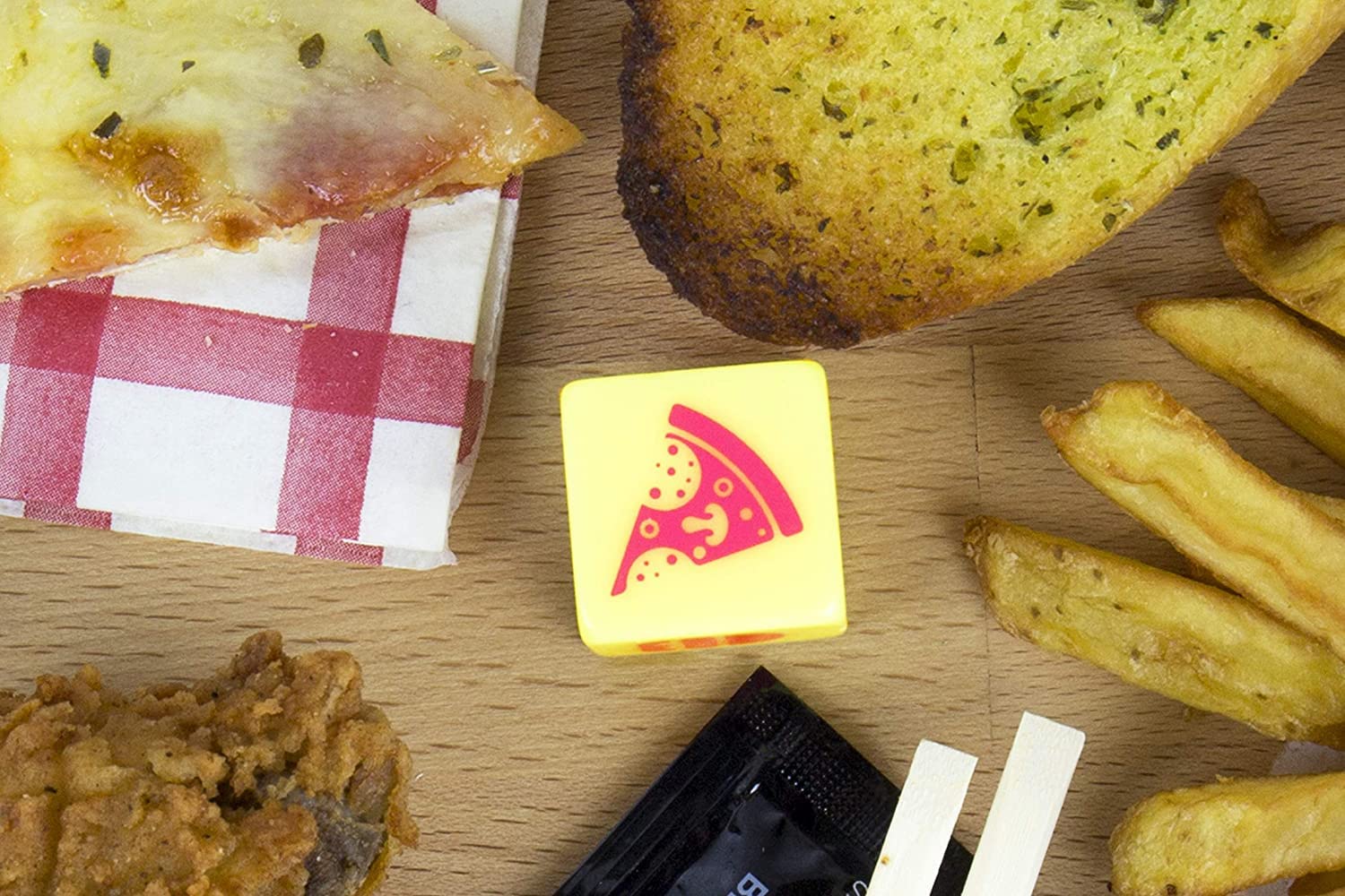 Gift Republic Takeaway Dinner Dice, Yellow, Medium 4